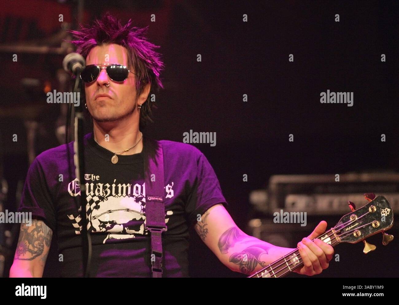 10 janvier 2008 - San Diego, Californie, États-Unis - RACHEL BOLAN de Skid Row se produit en concert à la House of Blues de San Diego. (Crédit image : © Roger Williams/ZUMA Press) Banque D'Images