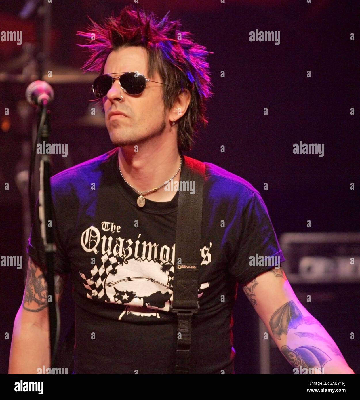 10 janvier 2008 - San Diego, Californie, États-Unis - RACHEL BOLAN de Skid Row se produit en concert à la House of Blues de San Diego. (Crédit image : © Roger Williams/ZUMA Press) Banque D'Images