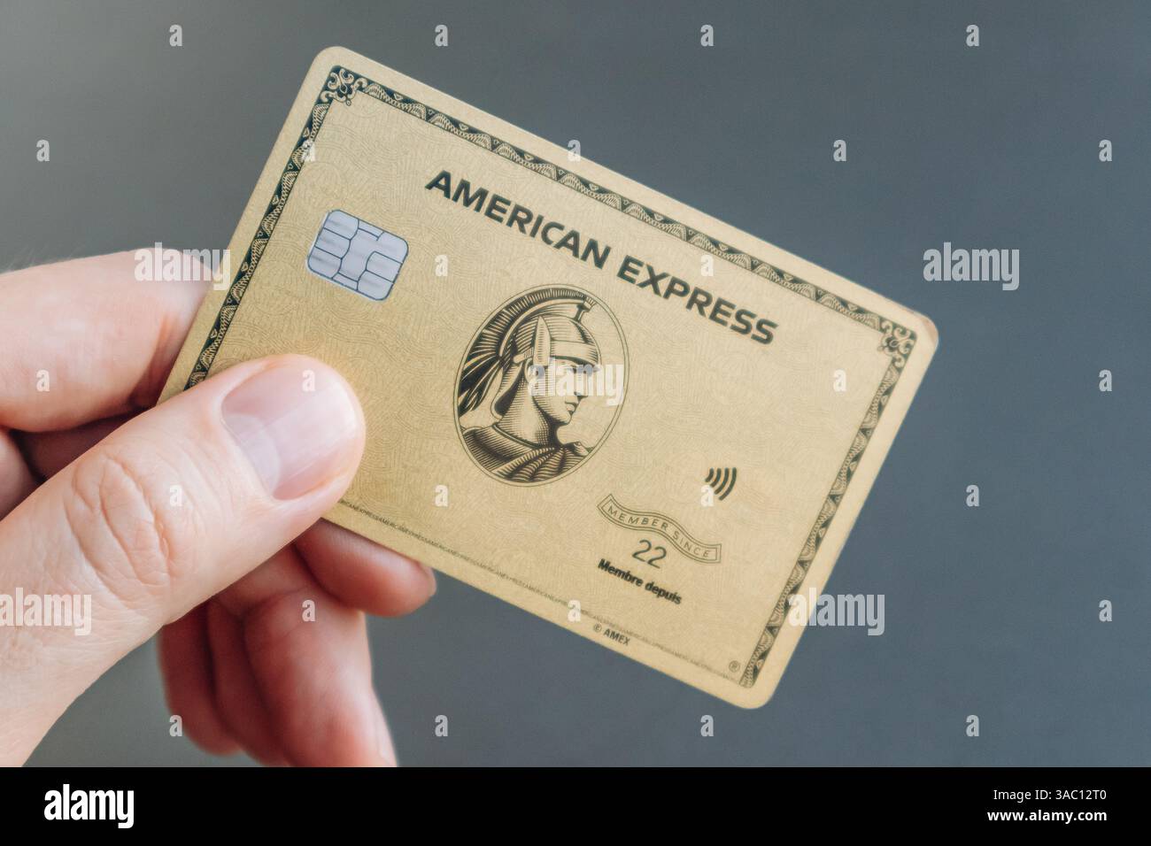 Étiquette De Bagage American Express AMEX - Couleur Noire - Occasion Bon état - Accessoire Voyage