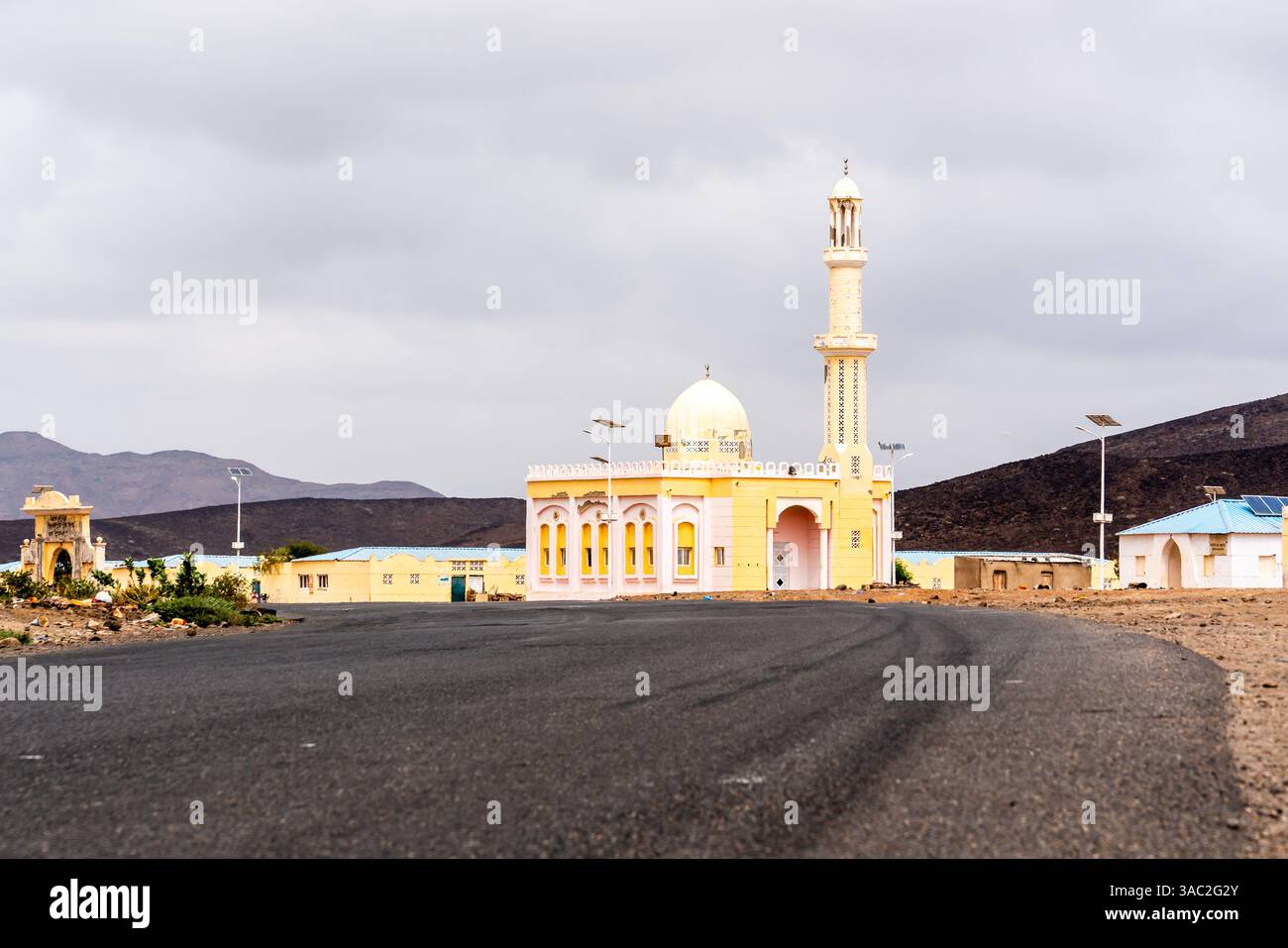 Mosquée dans le sud de Djibouti Banque D'Images