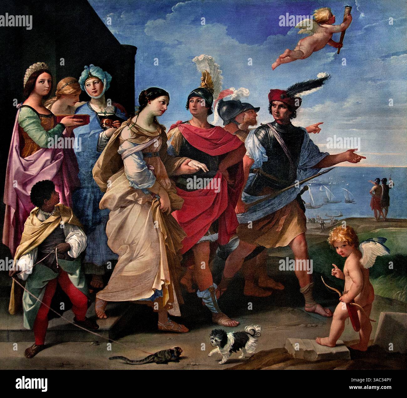 Enlèvement d'Hélène par Guido Reni 1626 29 Italie Italien Guido Reni 1575-1642 Italie, Italien,Louvre France Musée des Beaux-Arts Paris, ( la guerre de Troie était un l Banque D'Images