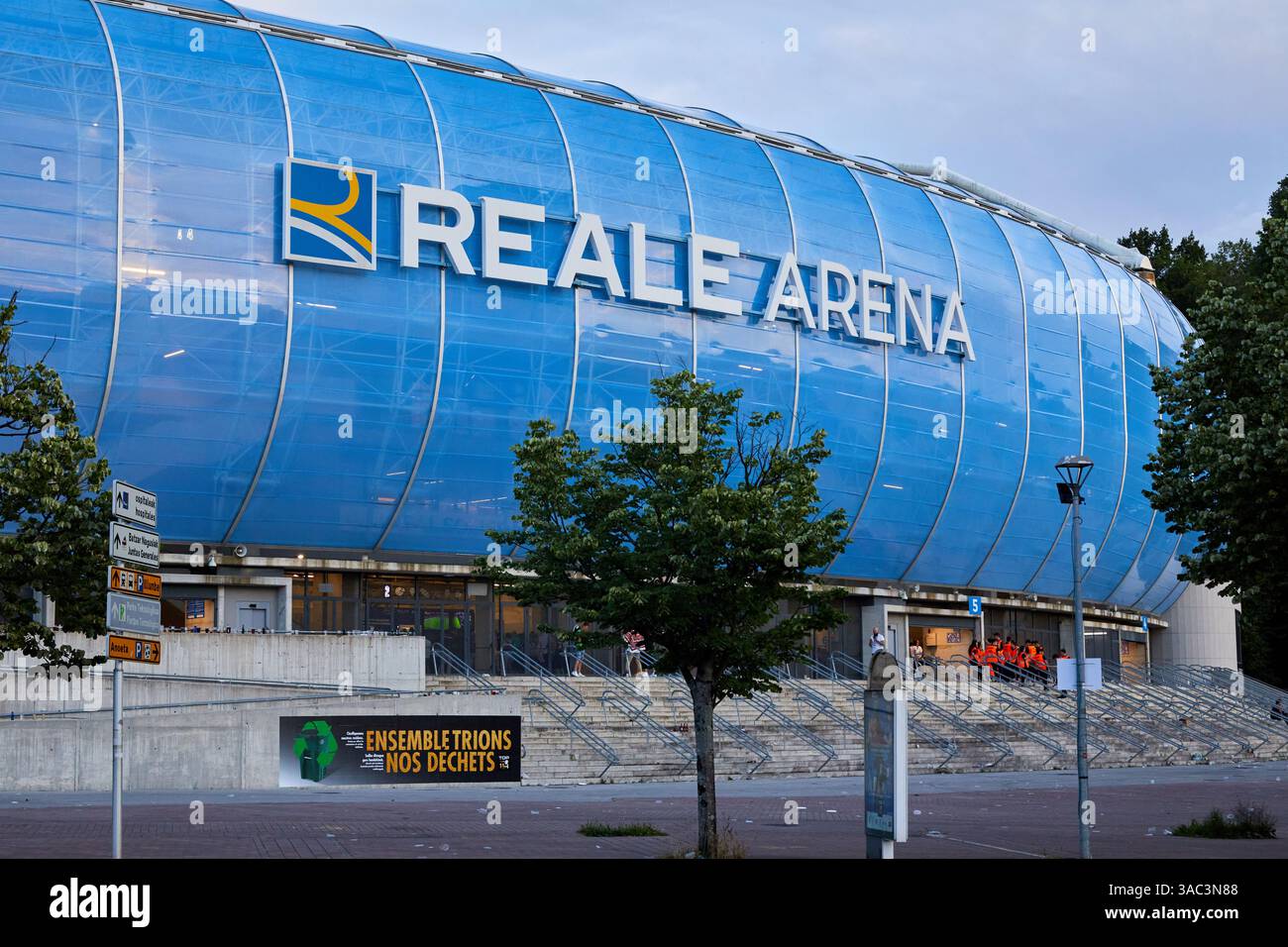 Reale Arena, stade municipal d'Anoeta, site sportif situé à San Sebastián, Gipuzkoa, pays Basque, Espagne Banque D'Images