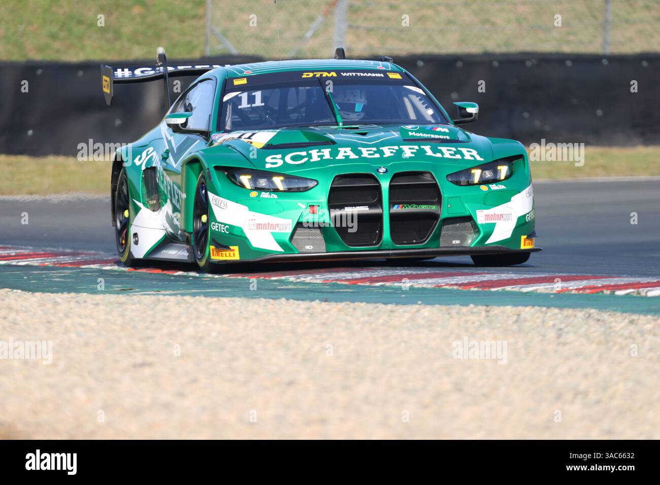 Marco Wittmann (AUT), #11, BMW M4 GT3 EVO, Team : Schubert Motorsport (GER) GER, Motorsport, DTM 2025, Testtag, Motorsport Arena Oschersleben, 02.04.2025 Foto : Eibner-Pressefoto/Juergen Augst Banque D'Images