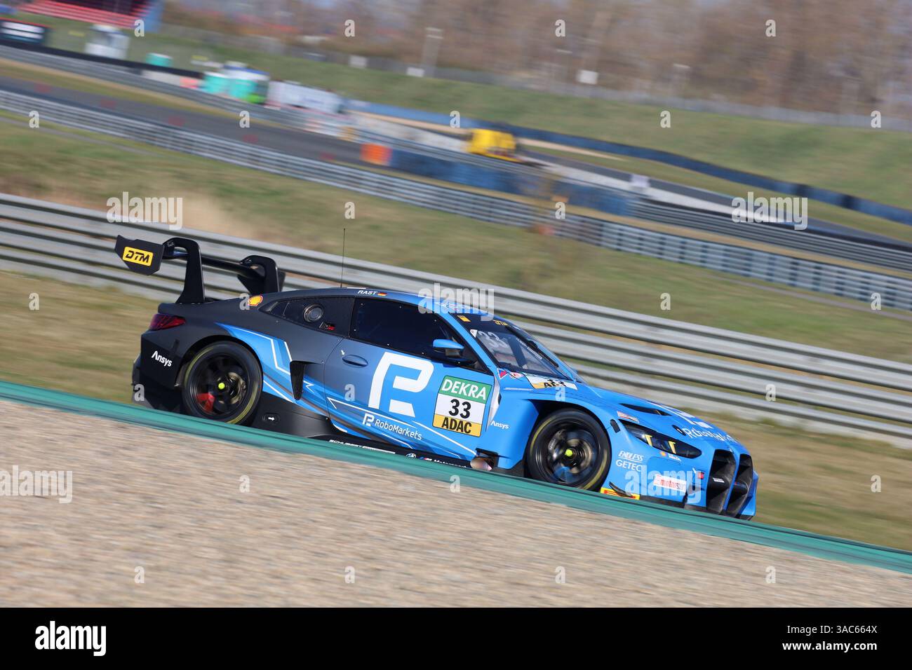 Rene Rast (GER), #33, BMW M4 GT3 EVO, Team : Schubert Motorsport (GER) GER, Motorsport, DTM 2025, Testtag, Motorsport Arena Oschersleben, 02.04.2025 Foto : Eibner-Pressefoto/Juergen Augst Banque D'Images