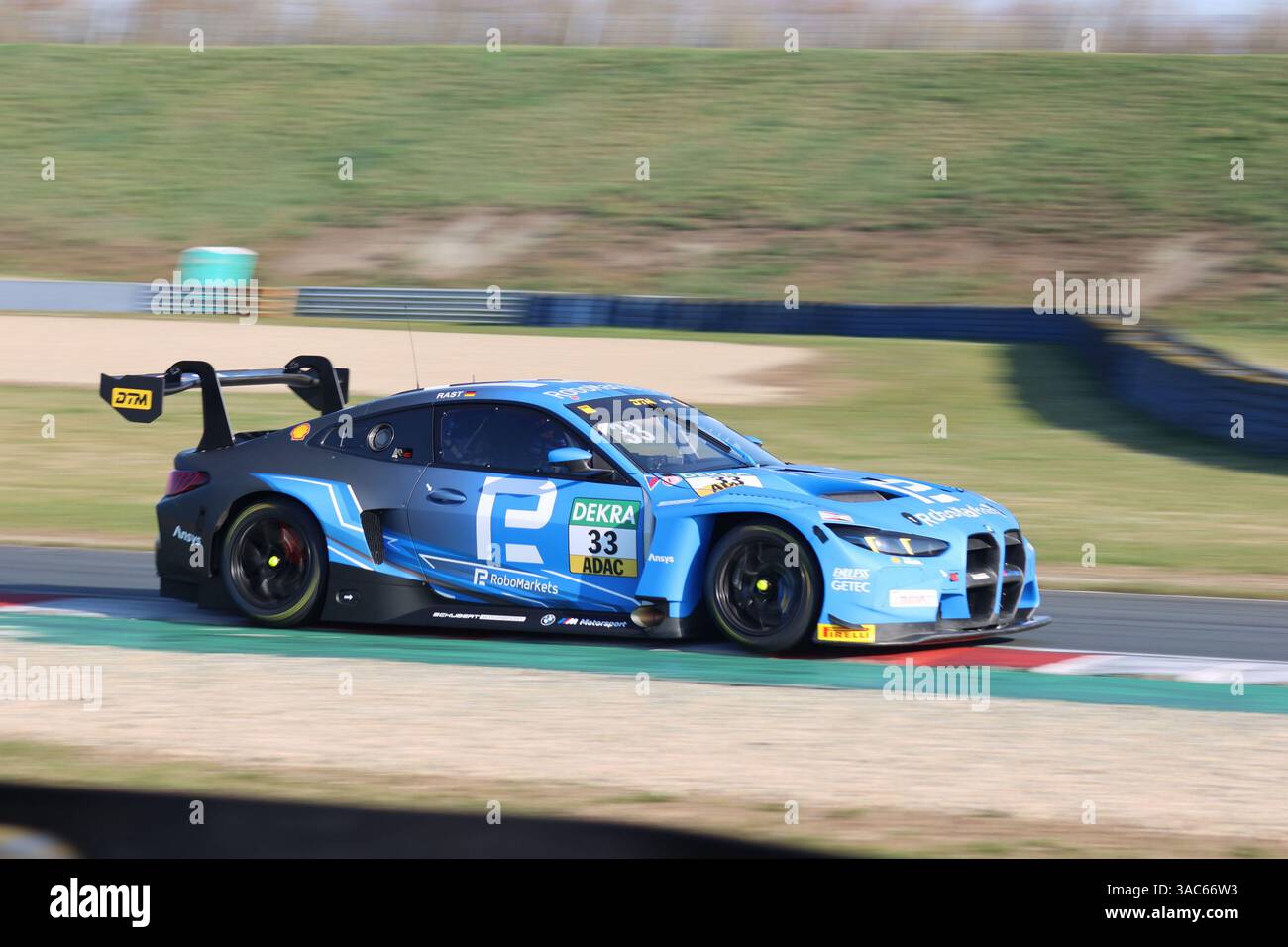 Rene Rast (GER), #33, BMW M4 GT3 EVO, Team : Schubert Motorsport (GER) GER, Motorsport, DTM 2025, Testtag, Motorsport Arena Oschersleben, 02.04.2025 Foto : Eibner-Pressefoto/Juergen Augst Banque D'Images