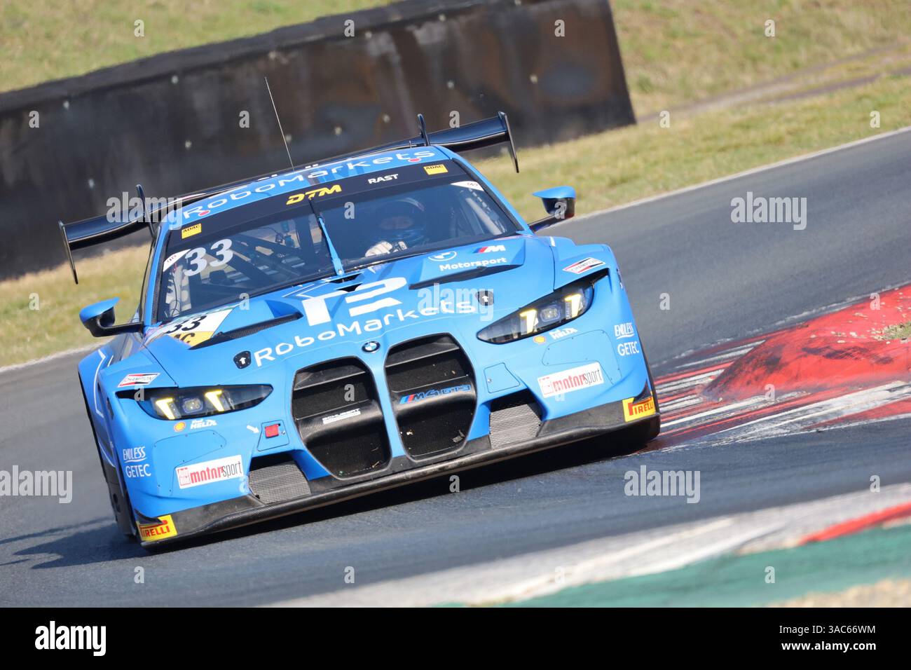 Rene Rast (GER), #33, BMW M4 GT3 EVO, Team : Schubert Motorsport (GER) GER, Motorsport, DTM 2025, Testtag, Motorsport Arena Oschersleben, 02.04.2025 Foto : Eibner-Pressefoto/Juergen Augst Banque D'Images