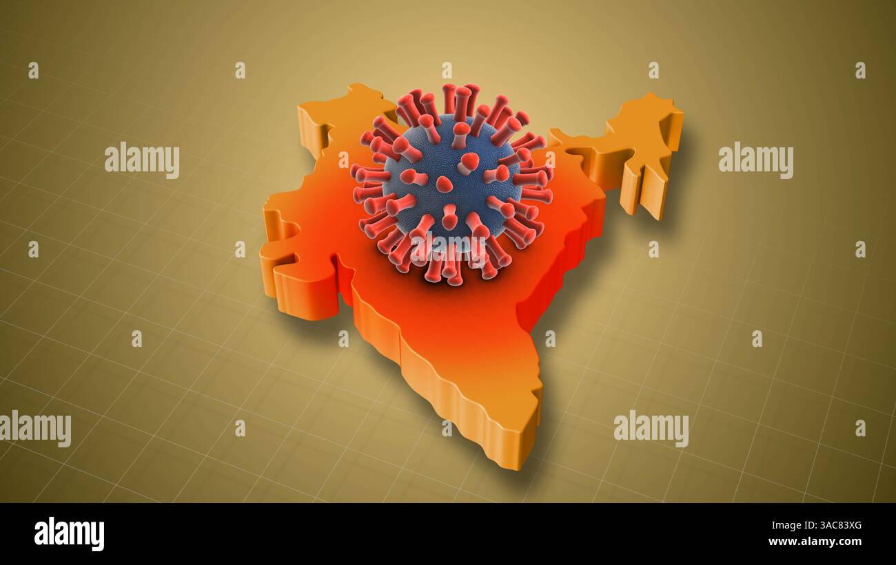 Augmentation des cas d'infection par le VPH dans tout le pays indien Banque D'Images