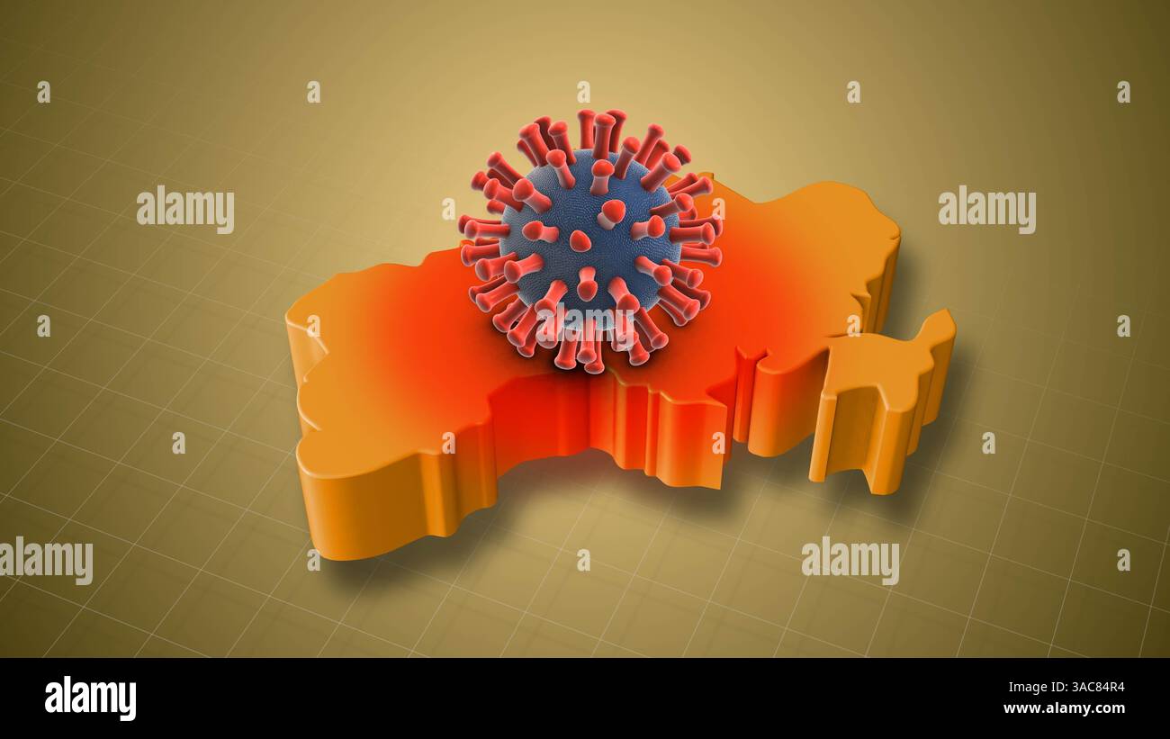 Augmentation des cas d'infection par le VPH dans tout le pays ukrainien Banque D'Images