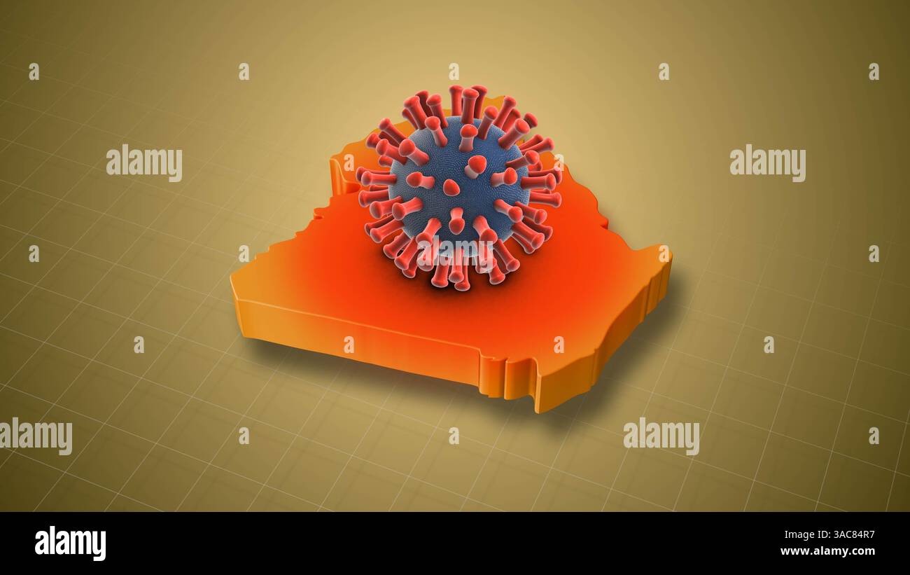 Augmentation des cas d'infection à HMPV dans le pays algérien Banque D'Images