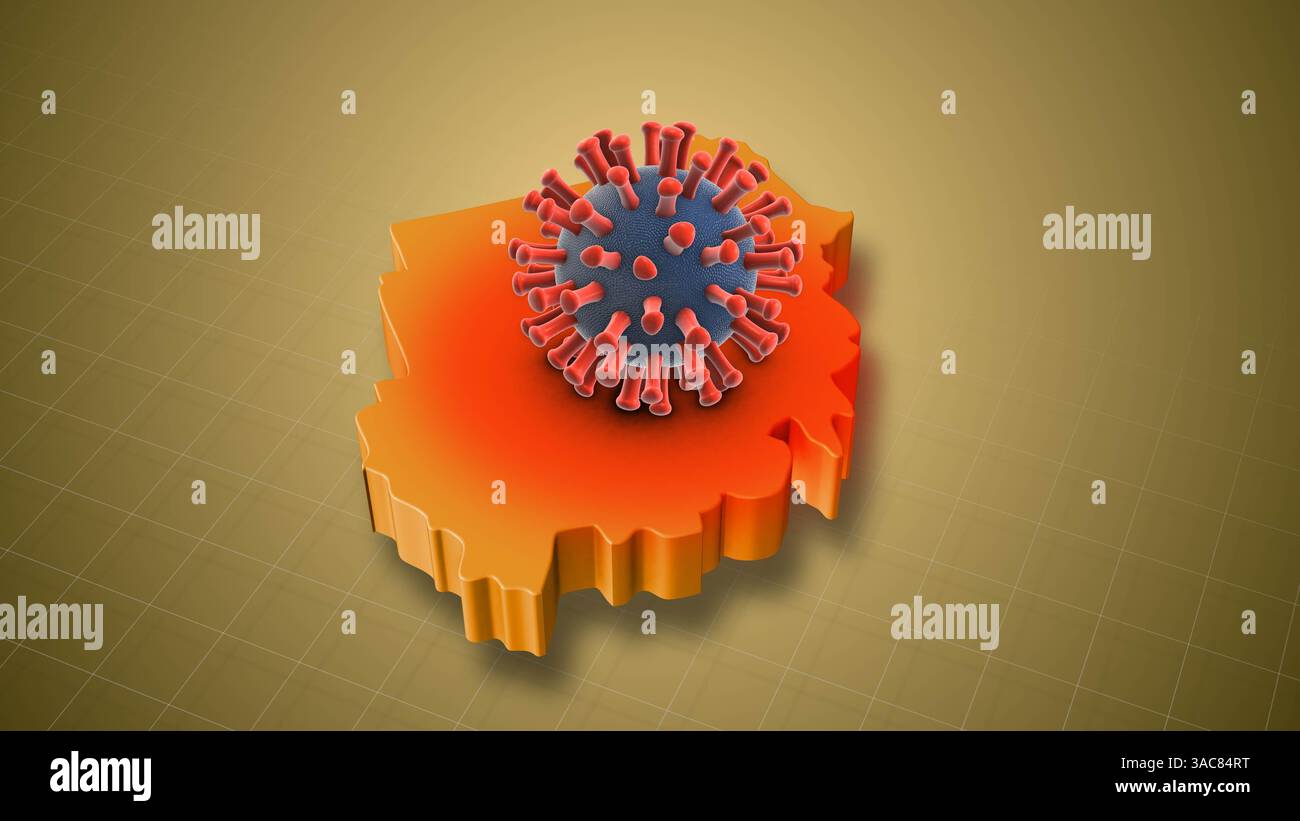 Augmentation des cas d'infection par le VPH dans tout le pays soudanais Banque D'Images