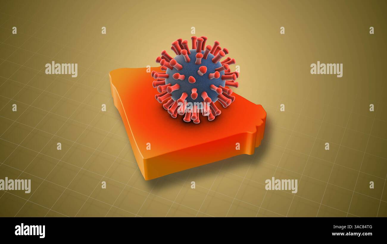 Augmentation des cas d'infection à HMPV dans tout le pays égyptien Banque D'Images