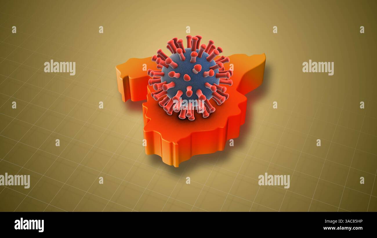 Augmentation des cas d'infection à HMPV dans tout le pays espagnol Banque D'Images