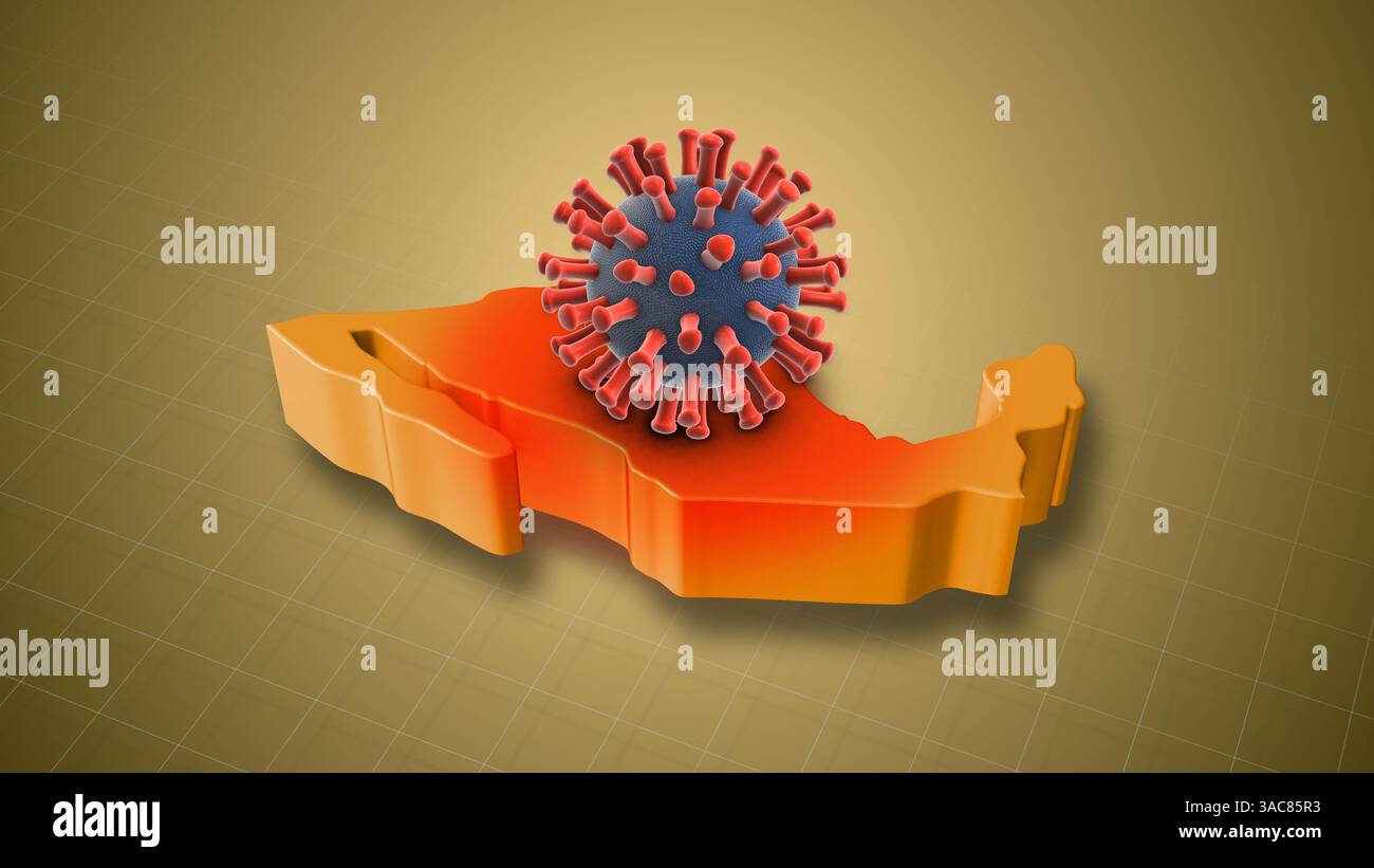 Augmentation des cas d'infection à HMPV dans le pays mexicain Banque D'Images
