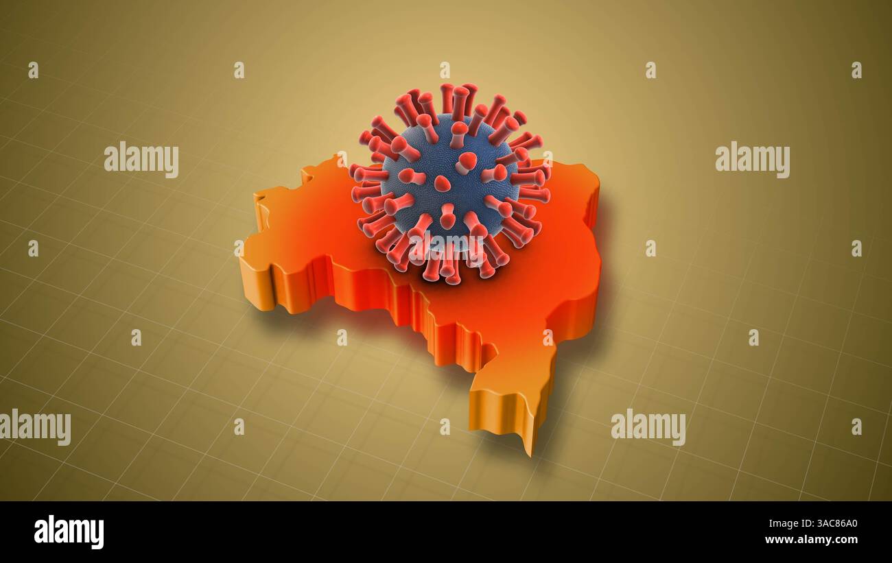 Augmentation des cas d'infection à HMPV dans le pays brésilien Banque D'Images
