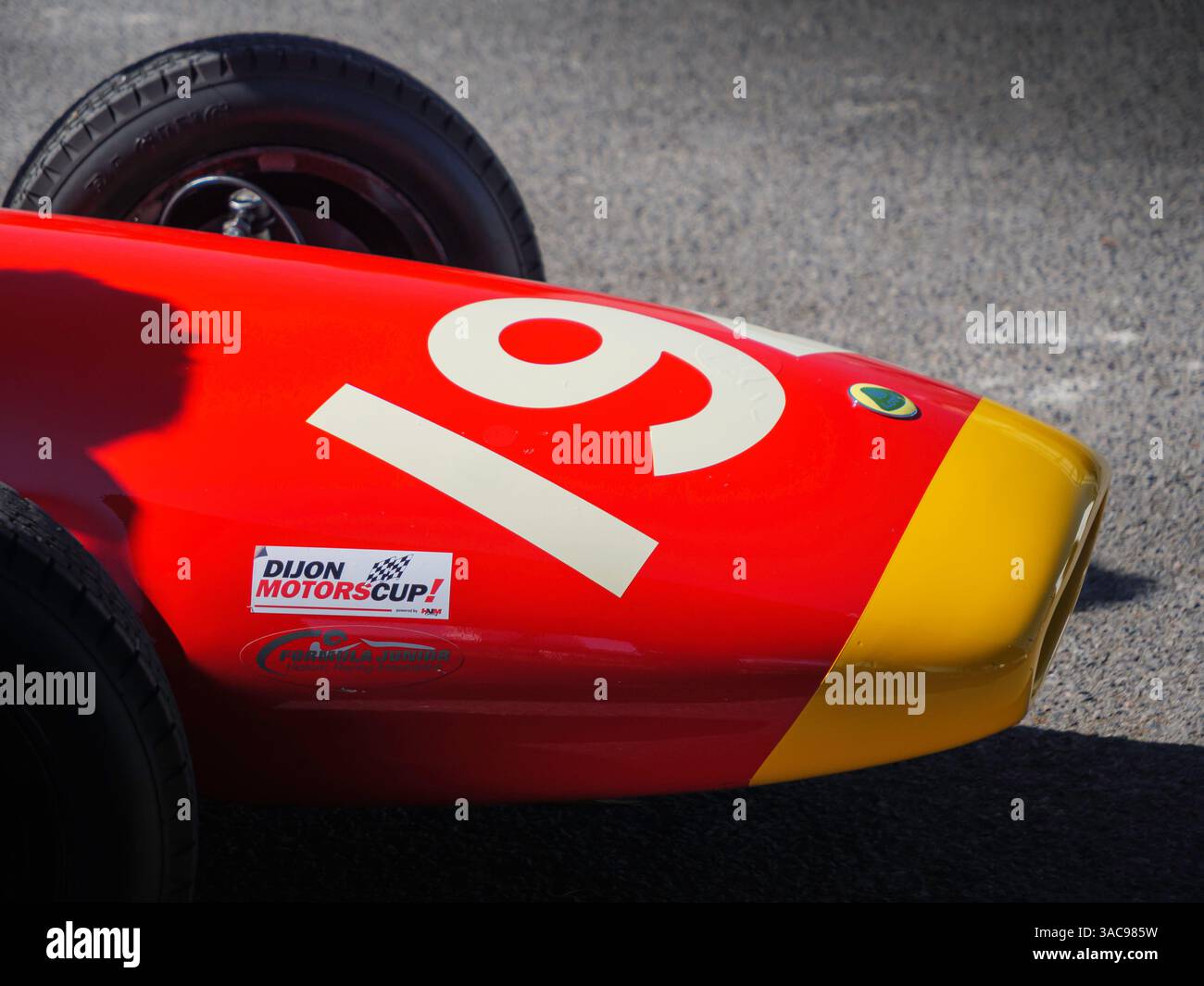 Voiture de course Lotus 22, essais de réunion des membres 82, circuit automobile de Goodwood, West Sussex UK Banque D'Images