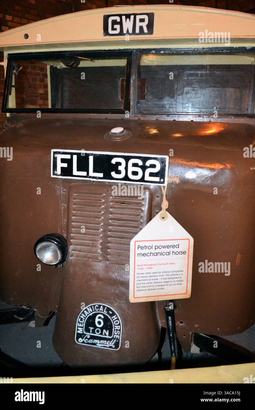 Cheval mécanique de Scammell 6 tonnes, Great Western Railway, National Railway Museum Banque D'Images
