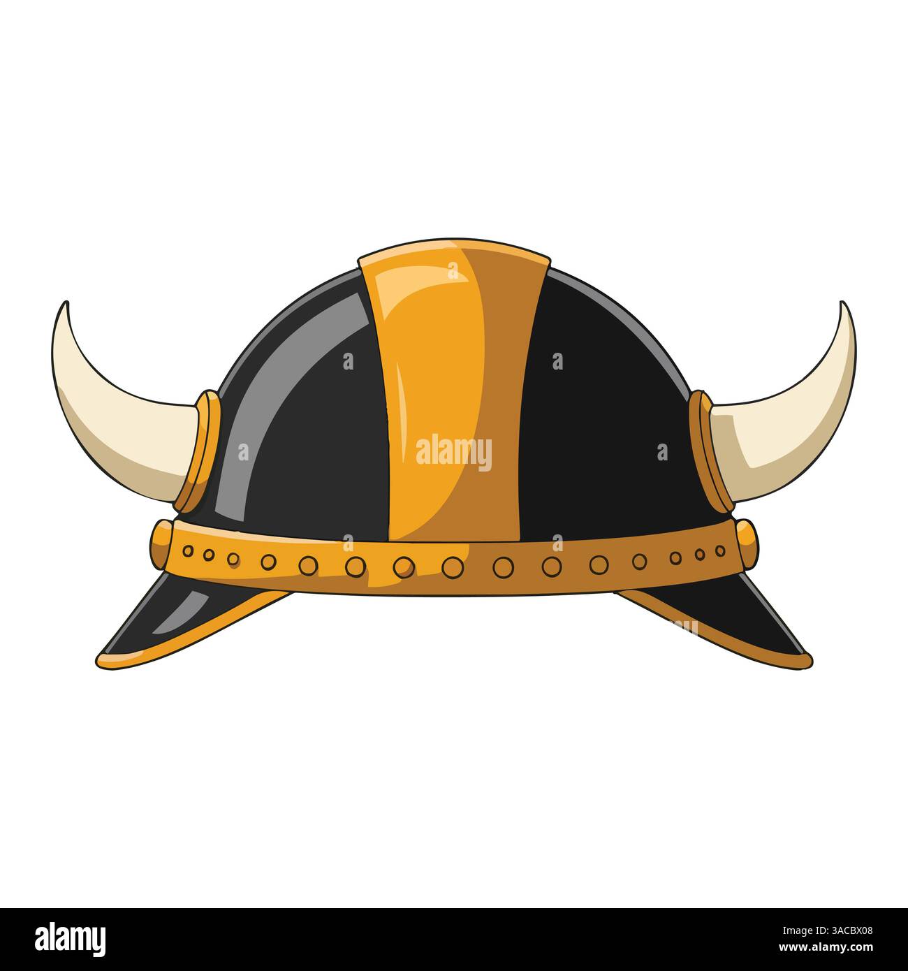 Illustration vectorielle de casque Viking de dessin animé. Conception isolée avec couvre-chef classique de style nordique avec cornes. Idéal pour historique, culturel ou thématique Illustration de Vecteur Illustration vectorielle de casque Viking de dessin animé. Conception isolée avec couvre-chef classique de style nordique avec cornes. Idéal pour historique, culturel ou thématique Illustration de Vecteur