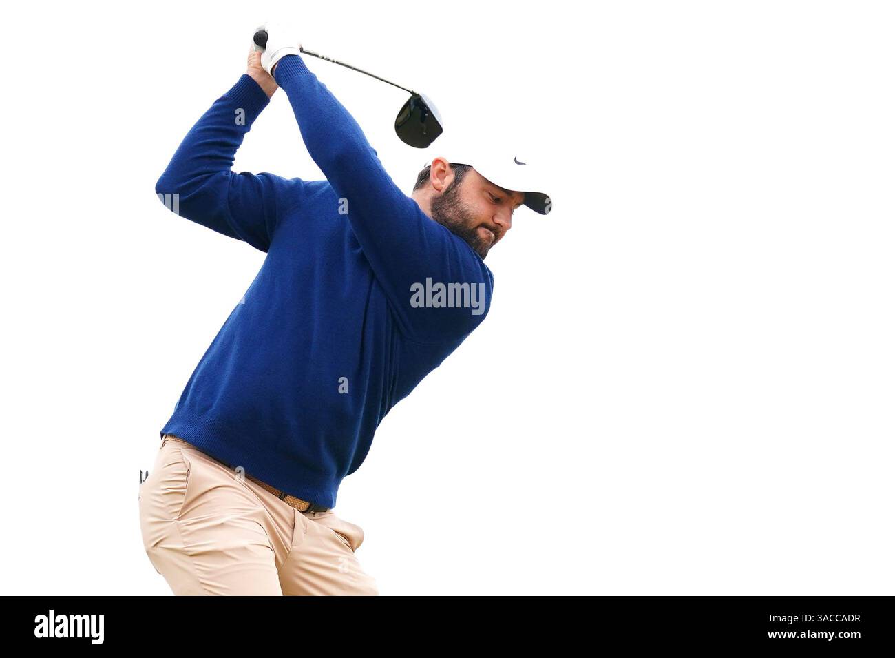 Photo de dossier datée du 21/07/24 de Scottie Scheffler, qui a également trouvé forme à Houston qui a assuré que le numéro un mondial et champion en titre est resté favori pour remporter son troisième titre de Masters devant McIlroy, mais l'Irlandais du Nord s'en souciera à juste titre peu. Date d'émission : jeudi 3 avril 2025. Banque D'Images