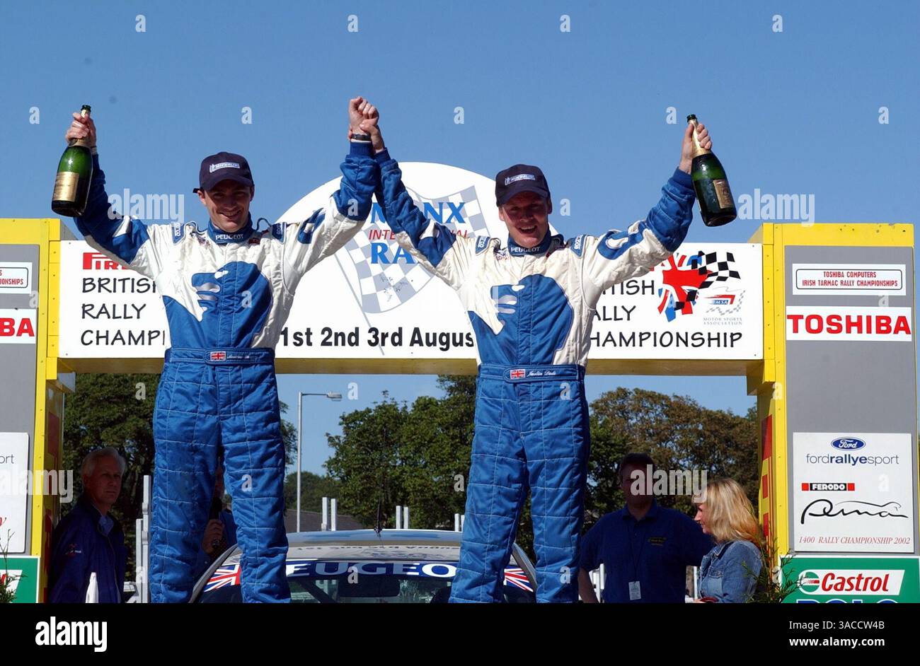 British Rally Championship..Round 5..Manx International Rally, 1-3 août 2002..Douglas, Île de Man..Justin Dale et Andrew Bargery..image numérique (crédit image : ©Sutton Motorsports/ZUMA Press) Banque D'Images