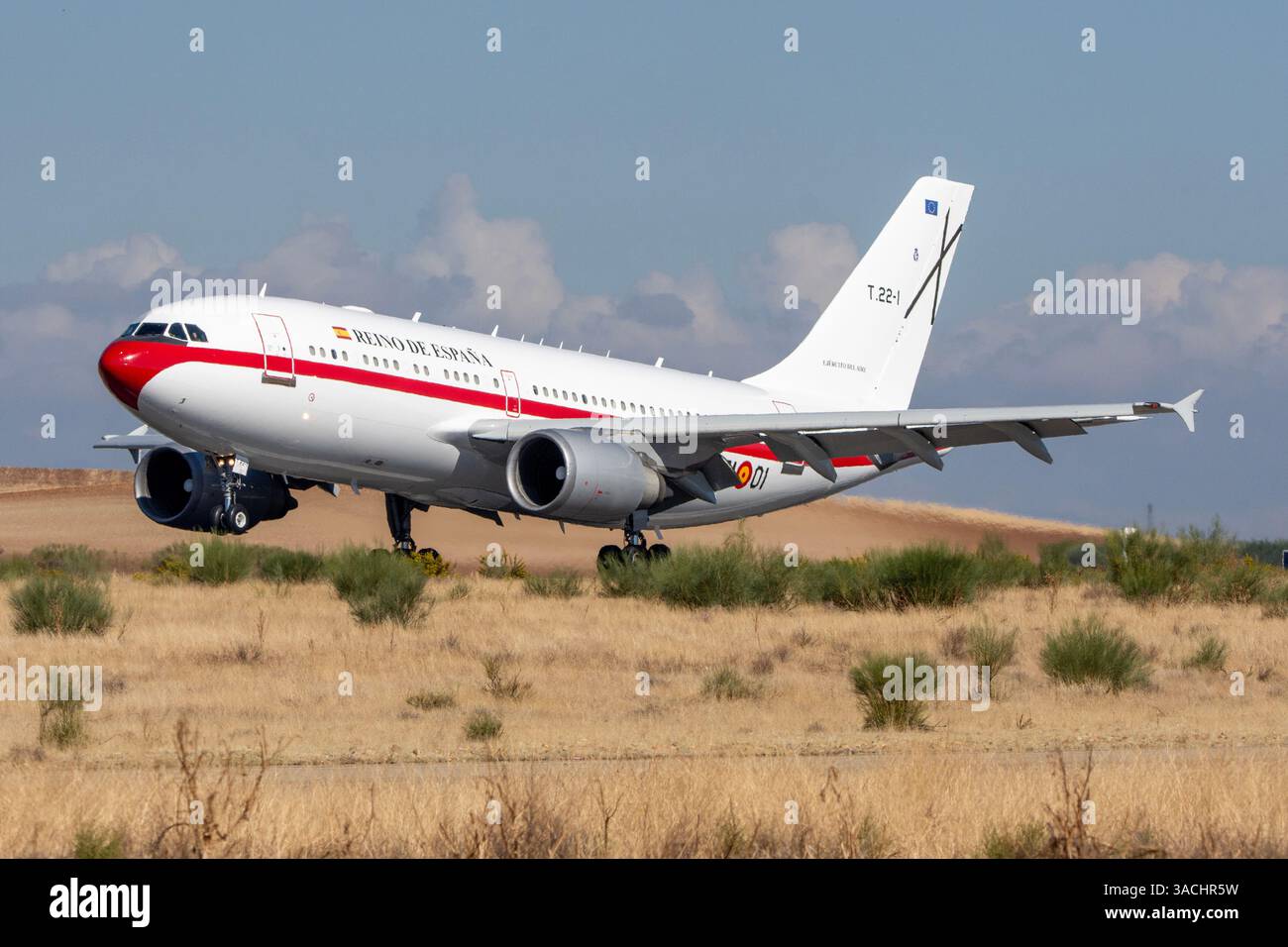 Avion de ligne de l'armée de l'air espagnole, armée de l'air. Transport officiel. Airbus A310. Banque D'Images