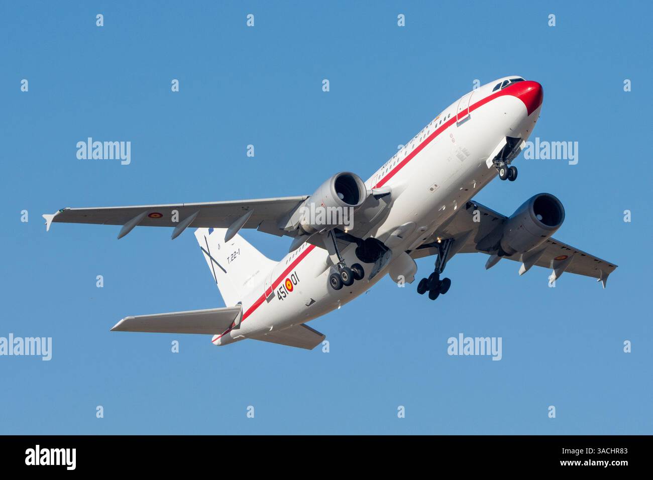 Avion de ligne de l'armée de l'air espagnole, armée de l'air. Transport officiel. Airbus A310. Banque D'Images