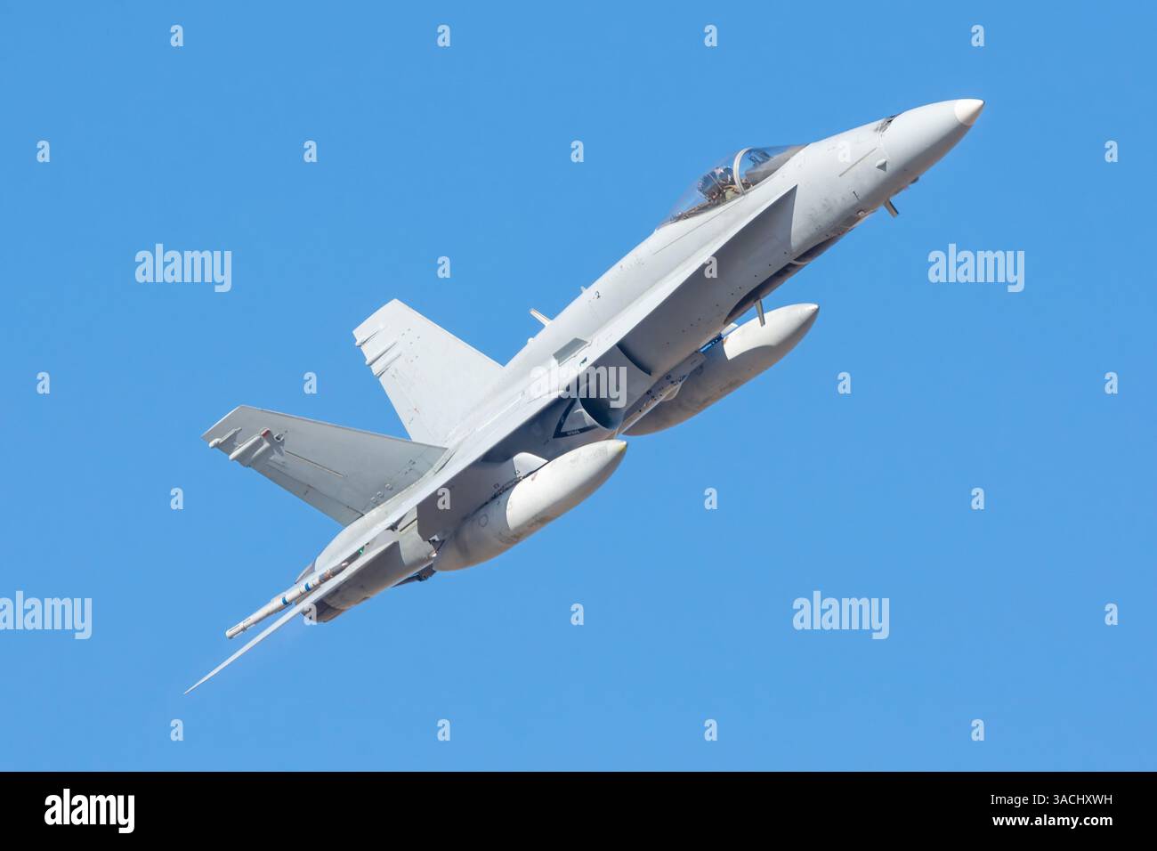 Avion de chasse F-18 Hornet Banque D'Images