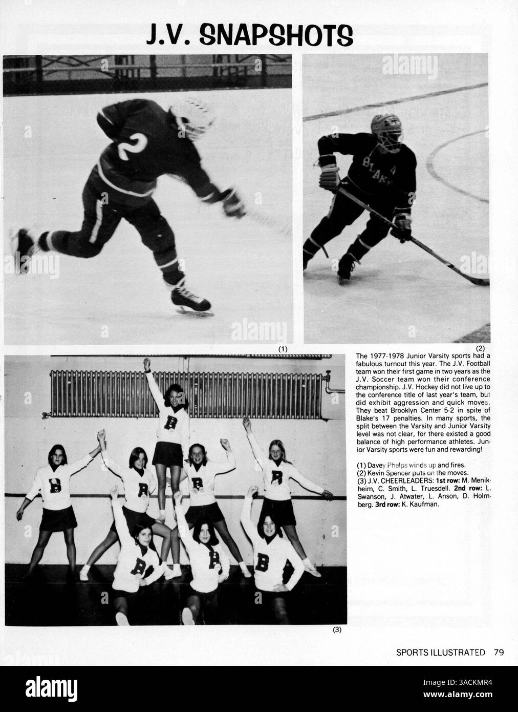 L'Annuaire Blake 'Reflections' de 1978 couvre la vie scolaire et sociale des étudiants, y compris les équipes sportives, les professeurs, les clubs et les événements importants de l'année scolaire 1977-1978. Banque D'Images