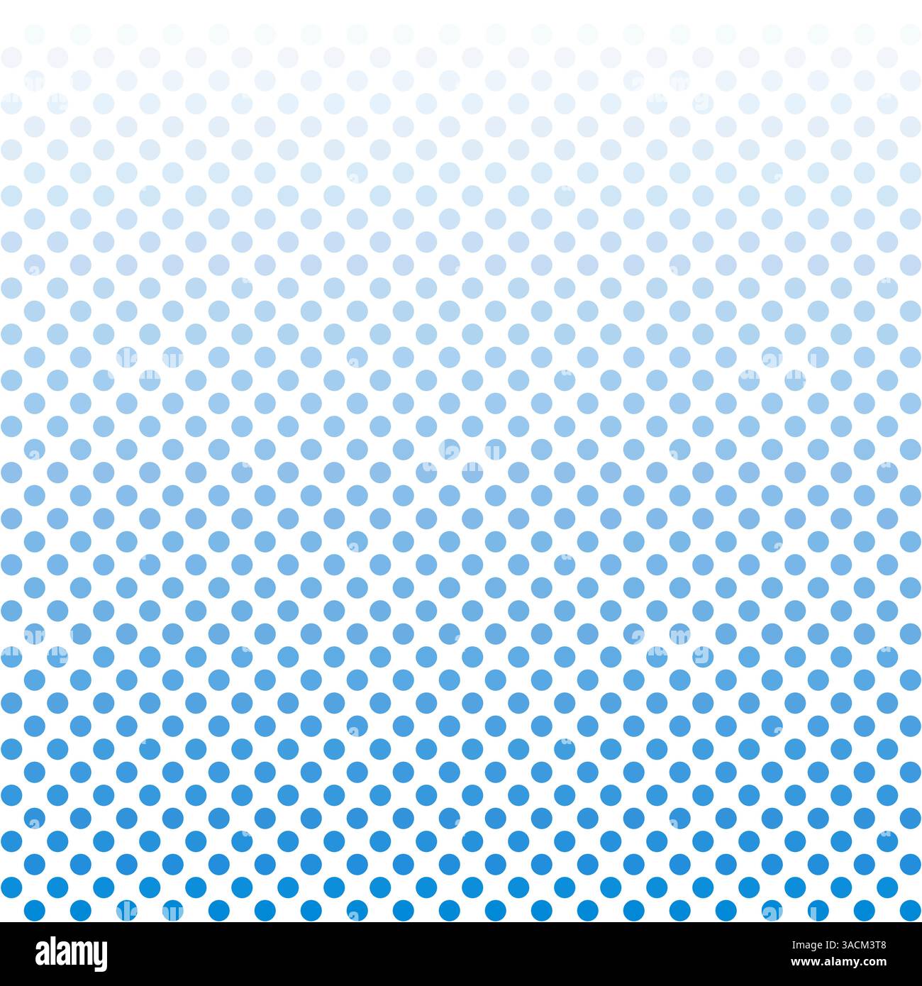 Fond pointillé avec dégradé de couleurs doux bleu foncé, bleu, bleu clair à blanc Banque D'Images