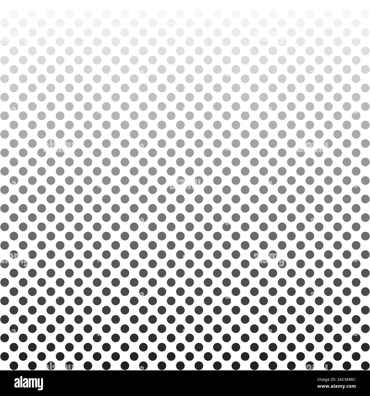Fond en pointillés avec dégradé de couleurs doux noir, gris, gris clair à blanc Banque D'Images