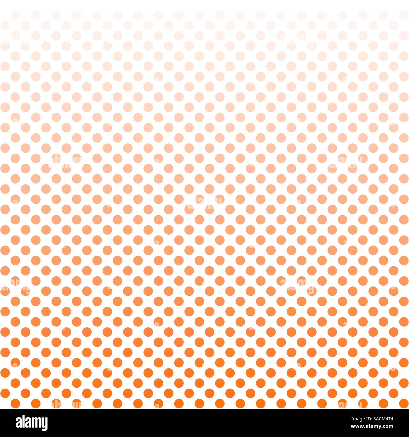 Fond en pointillés avec dégradé de couleurs doux rouge, orange à blanc Banque D'Images