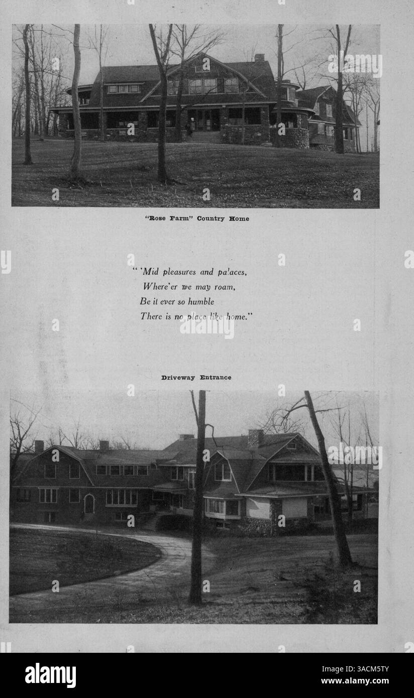 Cette publication de 1913 offre des conseils pratiques aux constructeurs de maisons avec des plans de stocks, des recommandations de matériaux, la détermination de la taille des pièces et des solutions pour les défis communs de construction de maisons. Banque D'Images