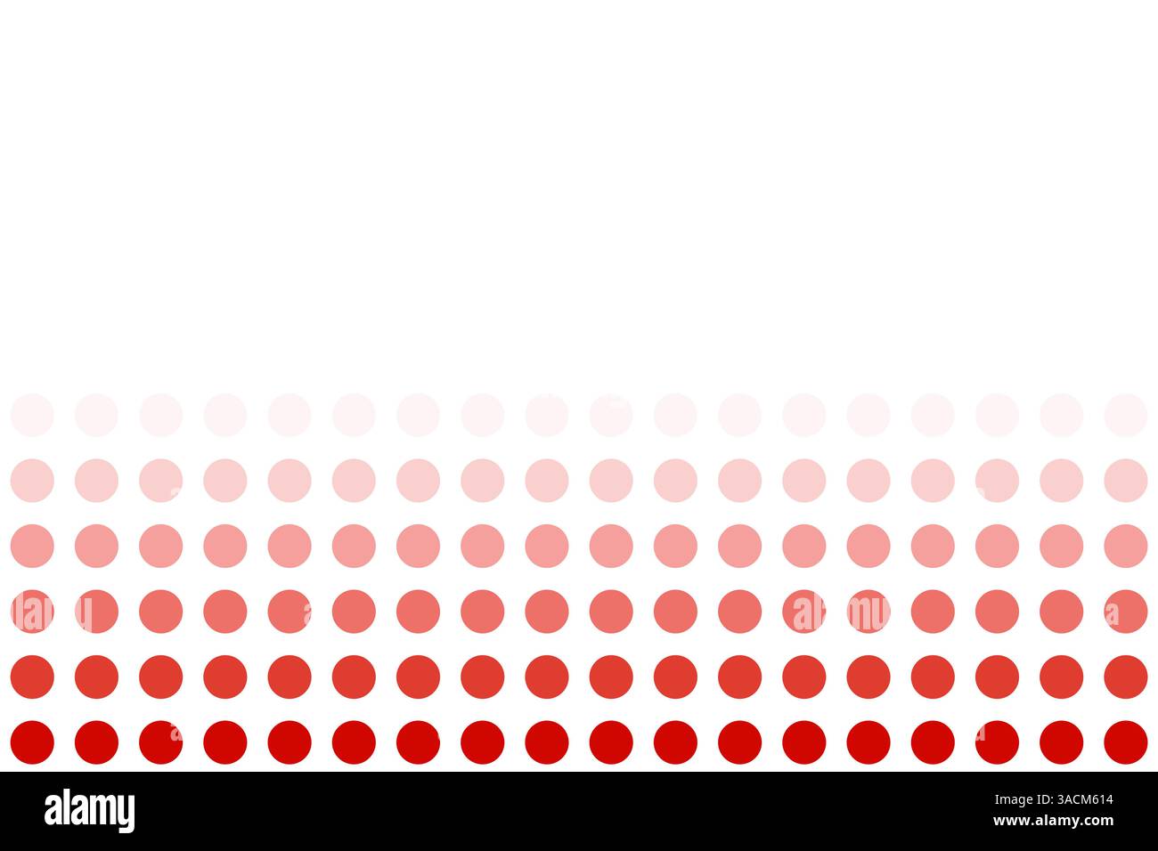 Modèle d'arrière-plan : dégradé de couleurs de points en rouge et espace texte Banque D'Images