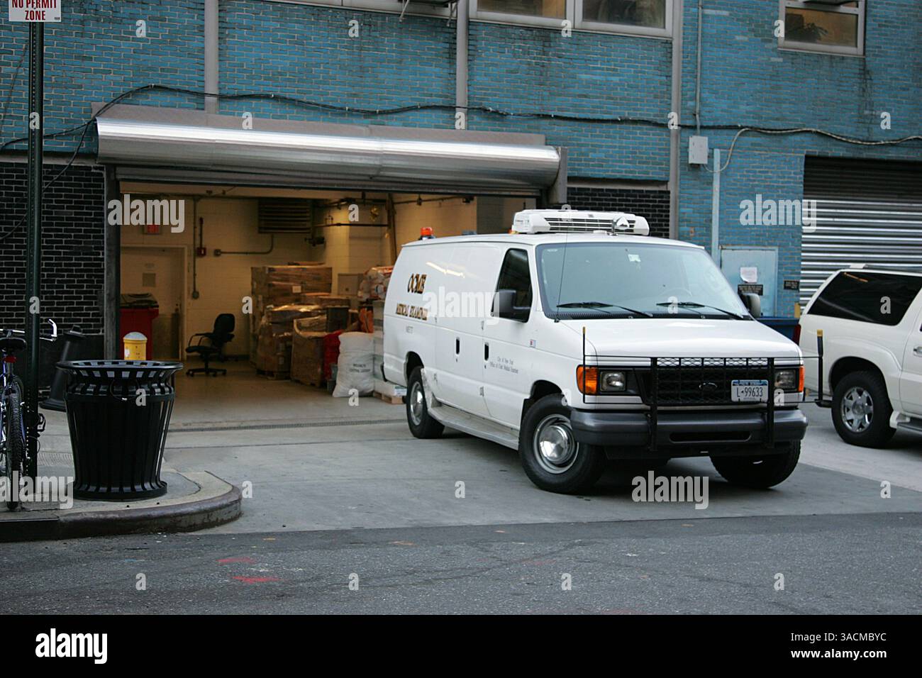 23 janvier 2008 - New York, New York, États-Unis - le Bureau du médecin légiste en chef et la morgue de la ville de New York où le corps de Heath Ledger a été emmené après sa mort le 22 janvier 2008. Banque D'Images