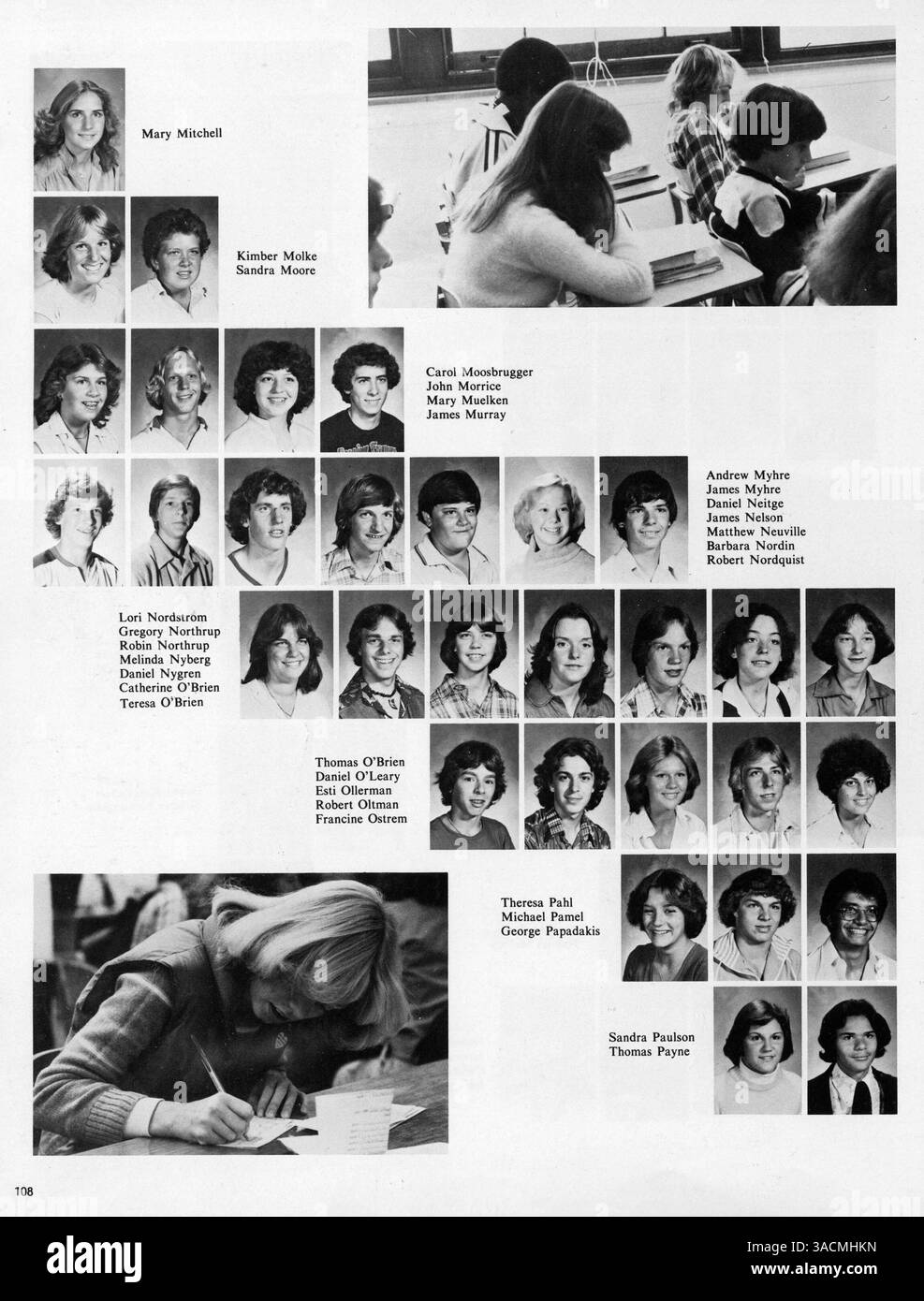L'annuaire Wahian 1979 capture les moments clés de l'année scolaire à Washburn High, y compris la vie étudiante, le corps professoral, l'athlétisme, les clubs, et des événements scolaires. Banque D'Images