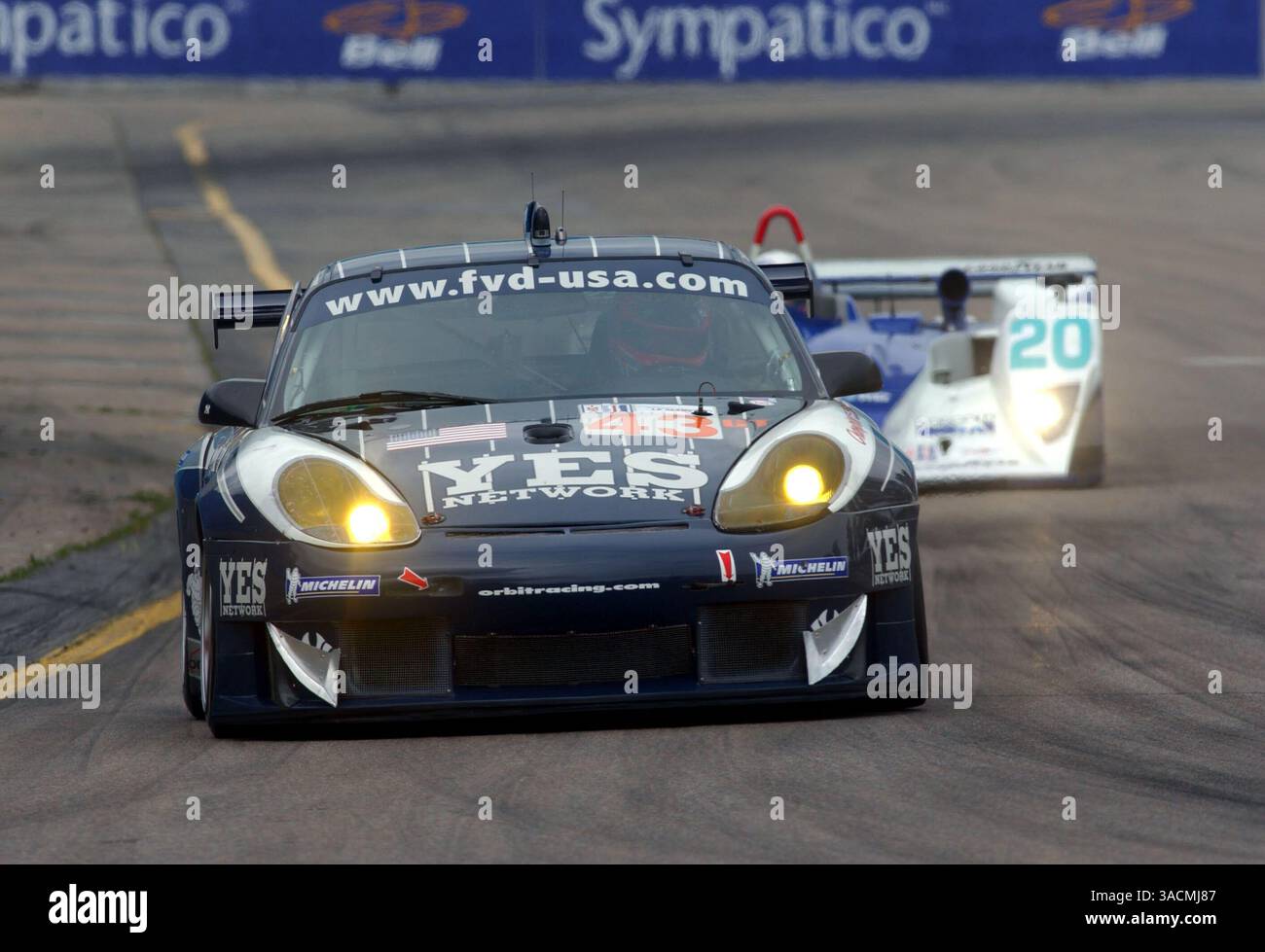 Marc Lieb (GER) / Peter Baron (USA) Orbit Racing Porsche 911 GT3-RS..American le Mans Series, trois-Rivières, Québec, Canada. 3 août 2003..IMAGE NUMÉRIQUE. (Crédit image : ©Sutton Motorsports/ZUMA Press) Banque D'Images