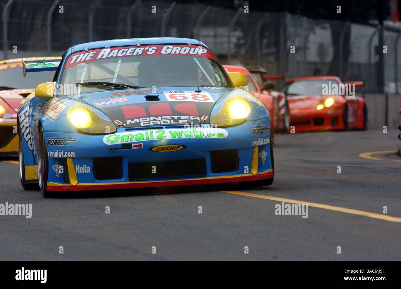 Chris Gleason (USA) / Marc Bunting (USA) The Racer's Group Porsche 911 GT3-RS..American le Mans Series, trois-Rivières, Québec, Canada. 3 août 2003..IMAGE NUMÉRIQUE. (Crédit image : ©Sutton Motorsports/ZUMA Press) Banque D'Images