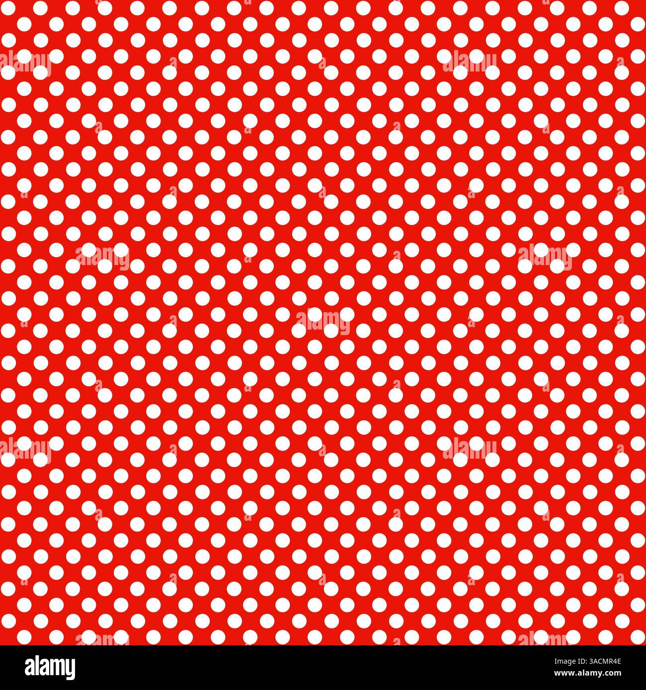 Fond rouge avec beaucoup de points blancs - sans couture Banque D'Images