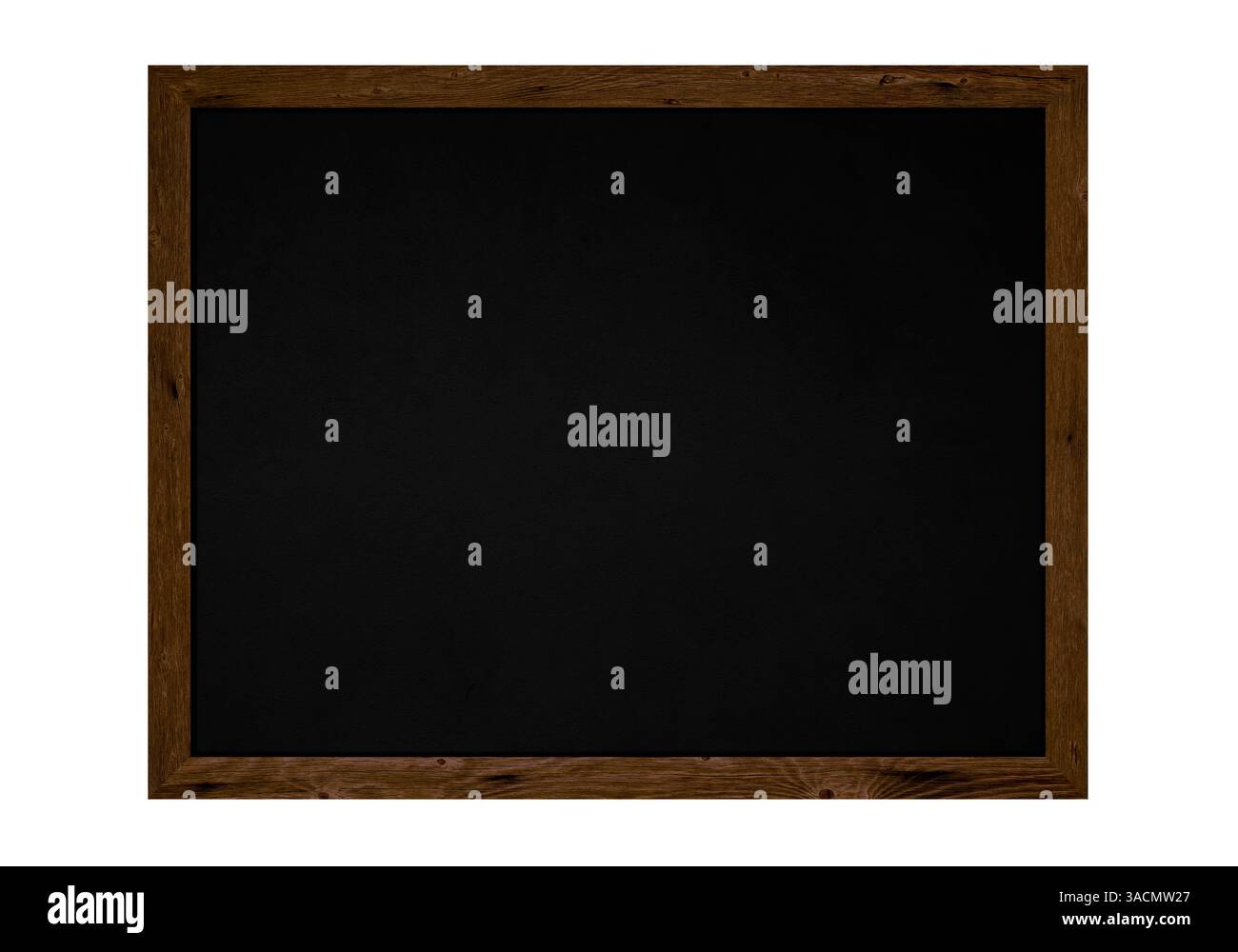 Vieux tableau noir avec espace texte et cadre en bois Banque D'Images