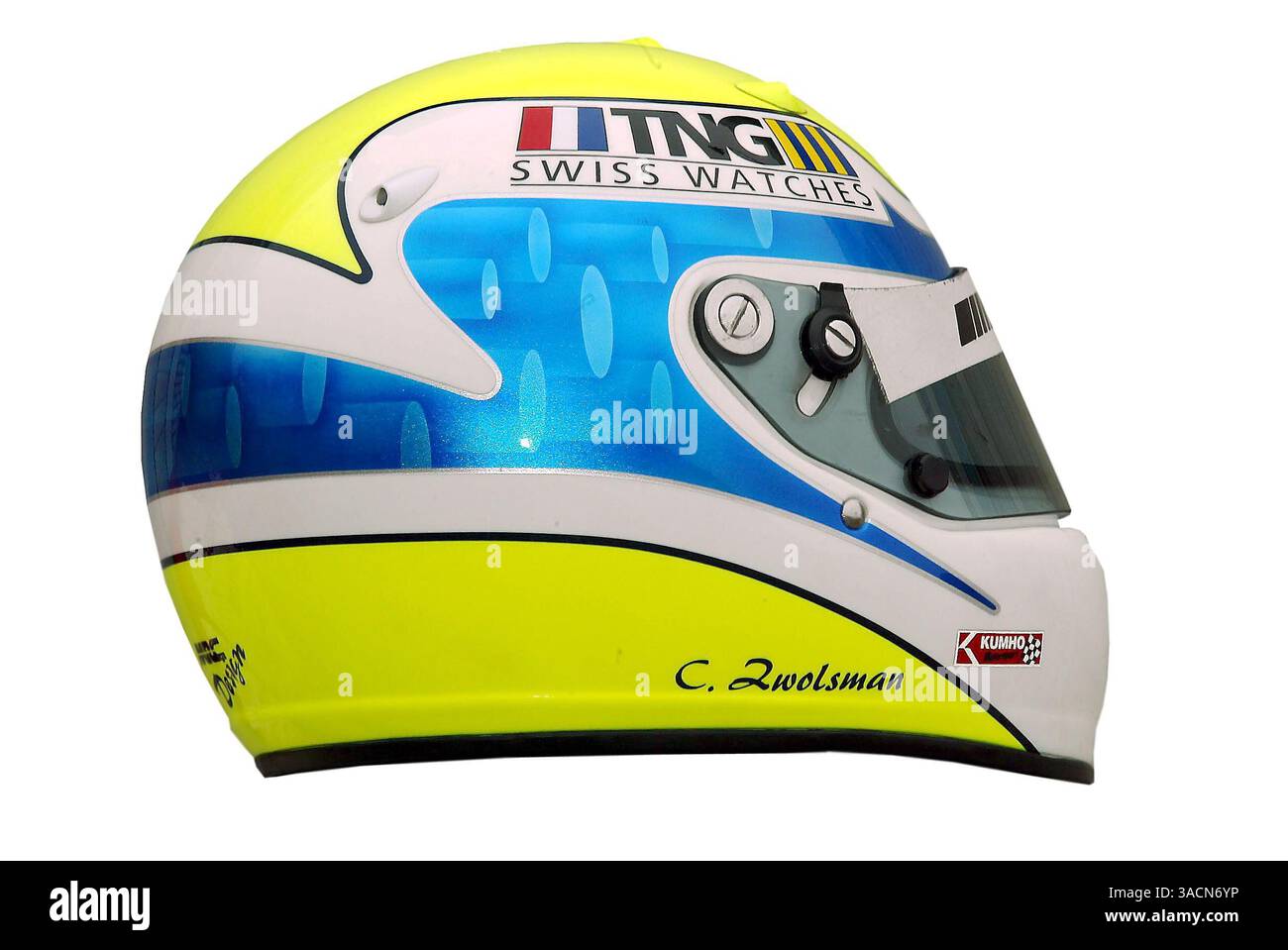 Le casque de Charles Zwolsman (NED) Team Kolles Racing Dallara-Mercedes..International Formula Three, Marlboro Masters of Formula 3, Zandvoort, Hollande, 8-10 août 2003..IMAGE NUMÉRIQUE. (Crédit image : ©Sutton Motorsports/ZUMA Press) Banque D'Images