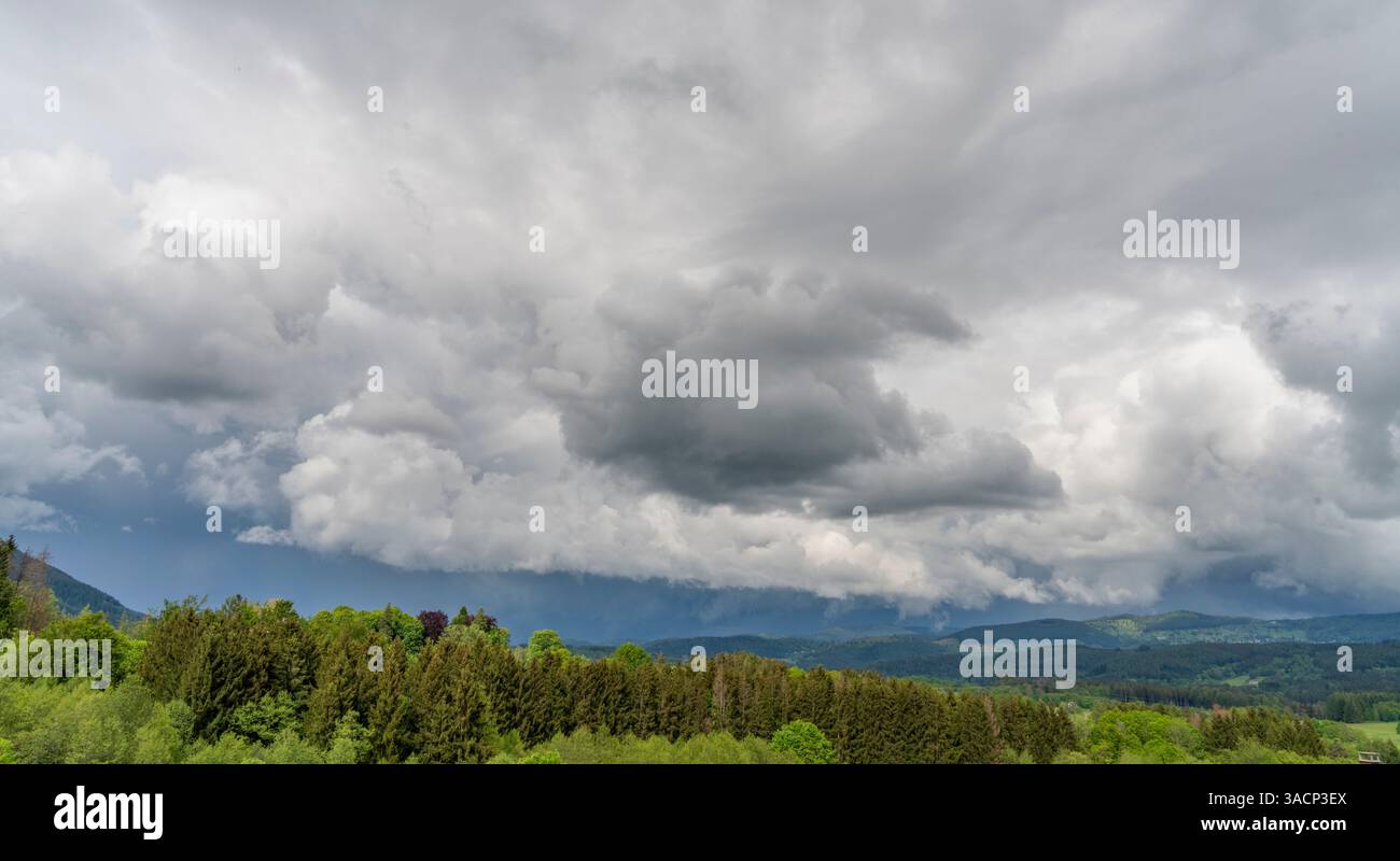 Paysages autour de Saulxures, commune du département du Bas-Rhin à Grand est dans le nord-est de la France Banque D'Images