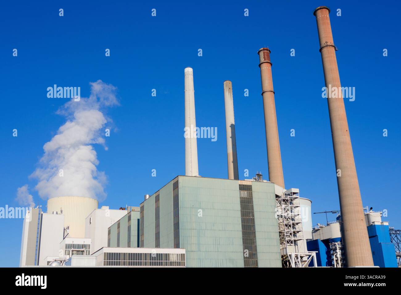 Grosskrotzenburg, Bavière, Allemagne, centrale au charbon Uniper Staudinger (no pr, éditorial seulement) Banque D'Images