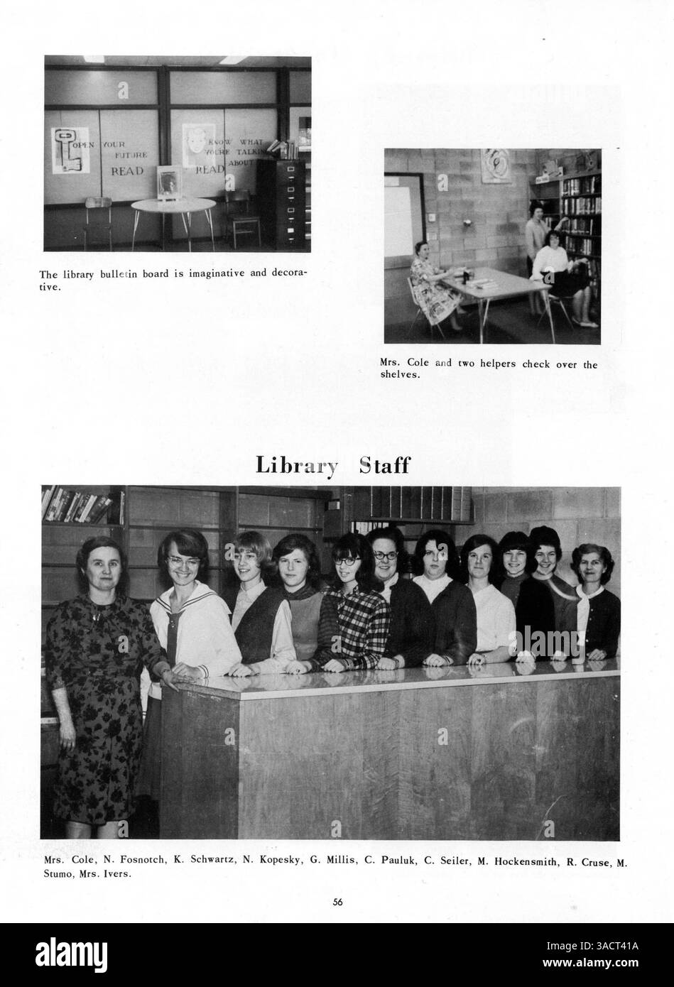 L'annuaire '65 Eagle' de l'Eden Prairie High School décrit les aspects académiques et sociaux de l'année scolaire 1964-1965 et présente les étudiants, les professeurs, les sports et les événements. Banque D'Images