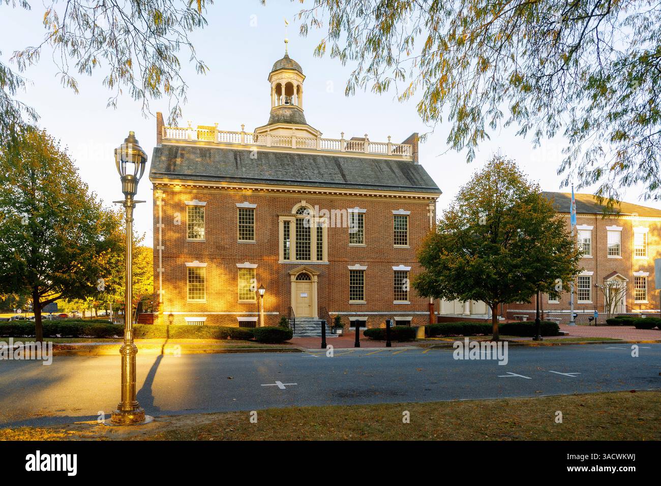 The Old State House dans le premier State Heritage Park à Douvres, Kent County, Delaware, États-Unis Banque D'Images