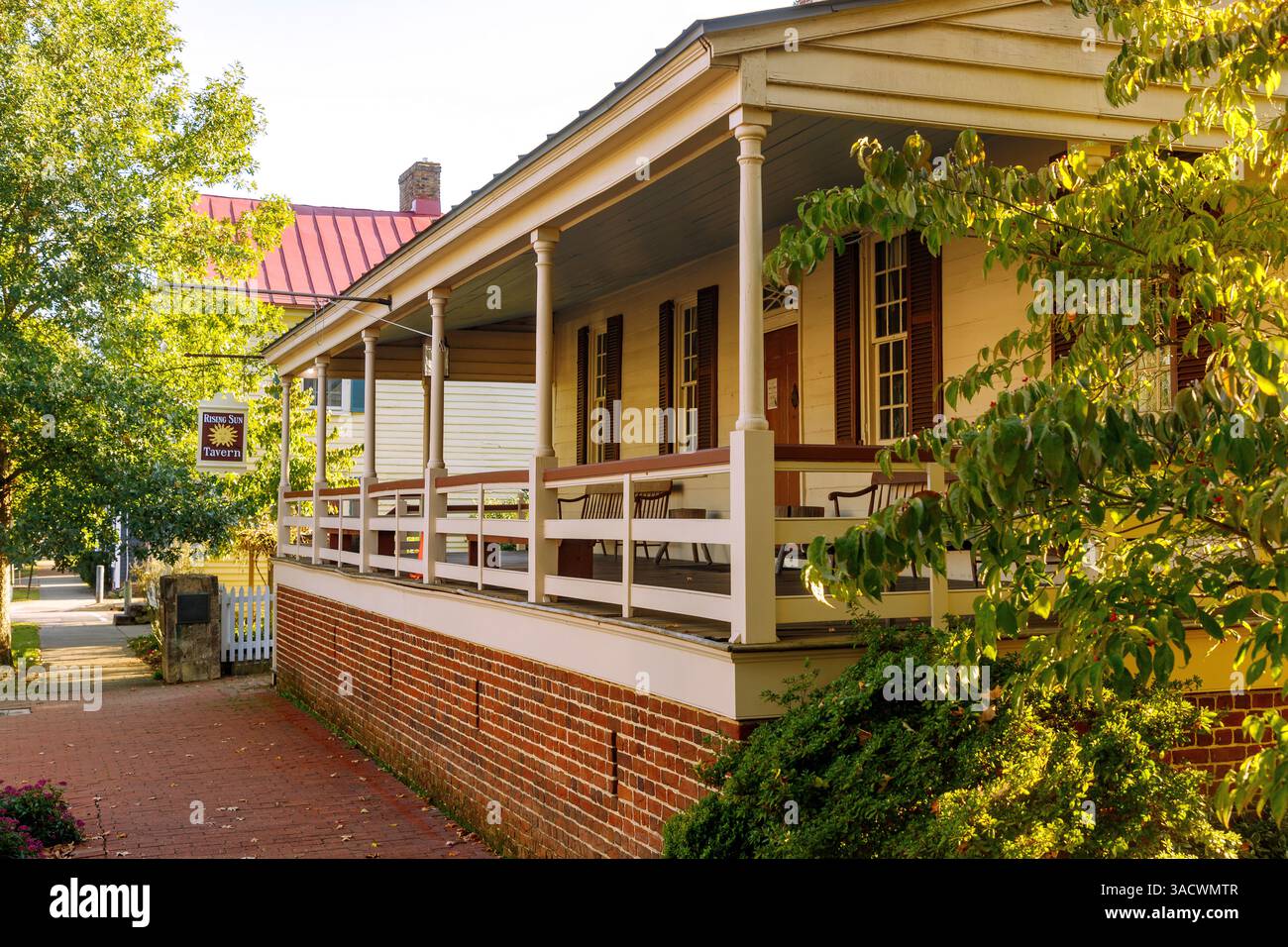 Rising Sun Tavern dans le quartier historique de Fredericksburg, Virginie, États-Unis Banque D'Images