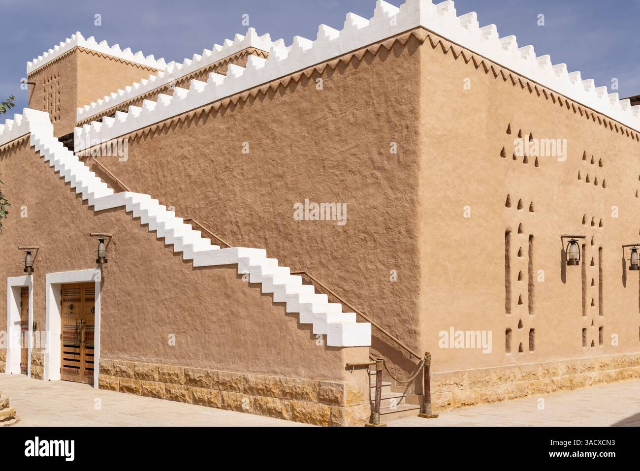 Diriyah, Riyad, Arabie Saoudite. Bâtiment Adobe dans le quartier Diriyah de Riyad. Banque D'Images