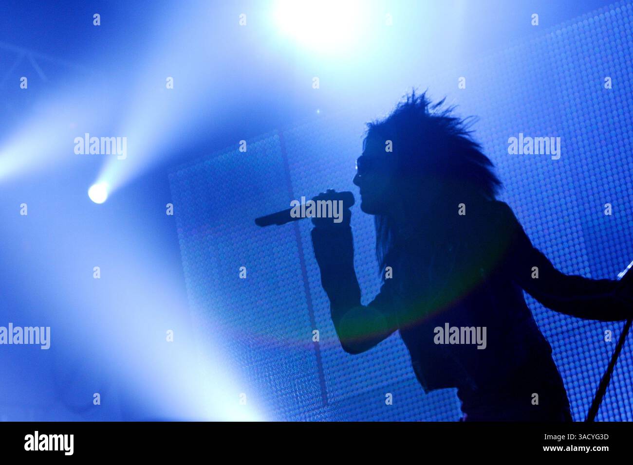 06 juil. 2008 - Rome, Italie - TOKIO HOTEL se produisant en concert au Rome Rock Festival à Rome (crédit image : Evandro Inetti/ZUMAPRESS.com) Banque D'Images