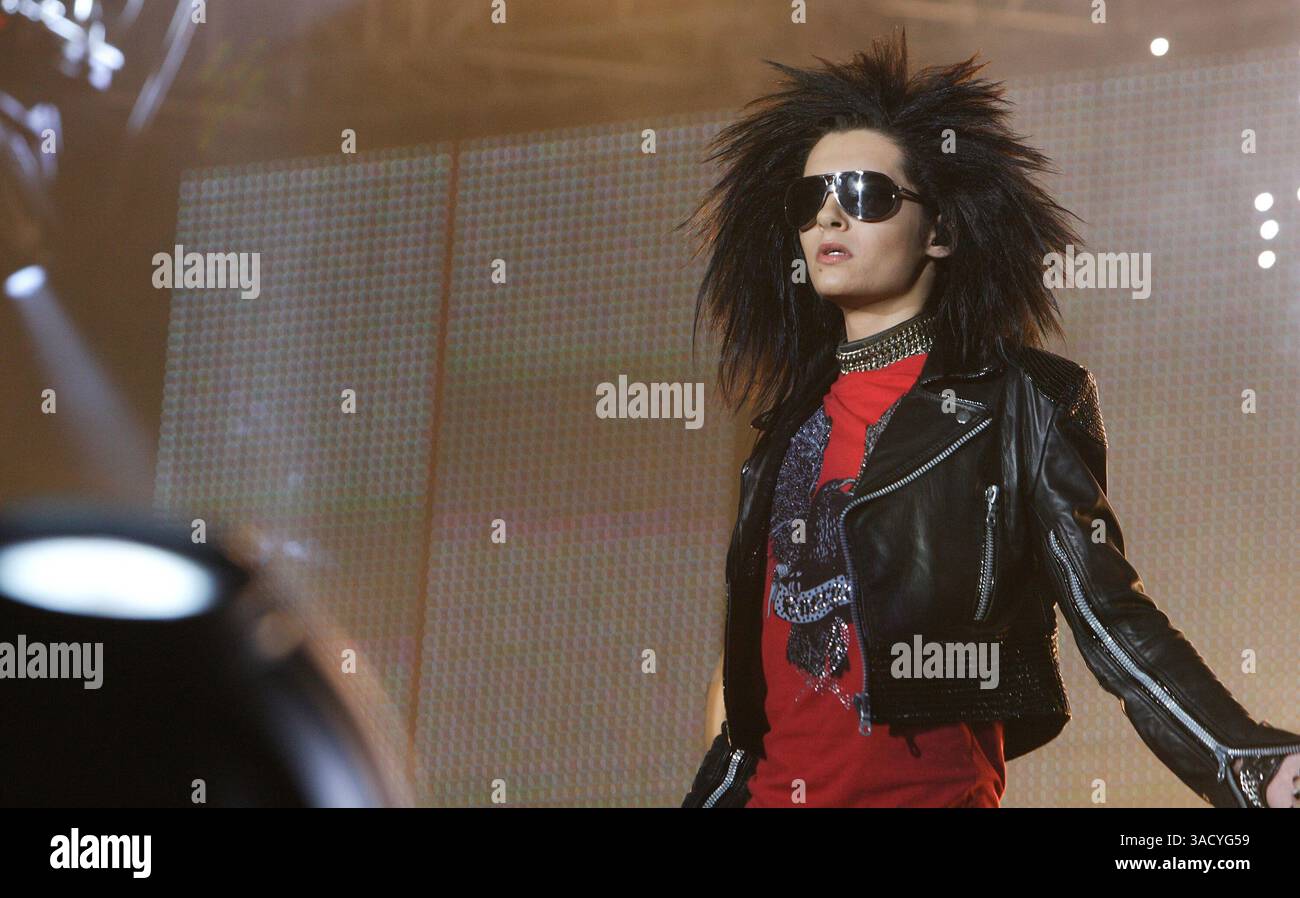 06 juil. 2008 - Rome, Italie - TOKIO HOTEL se produisant en concert au Rome Rock Festival à Rome (crédit image : Evandro Inetti/ZUMAPRESS.com) Banque D'Images