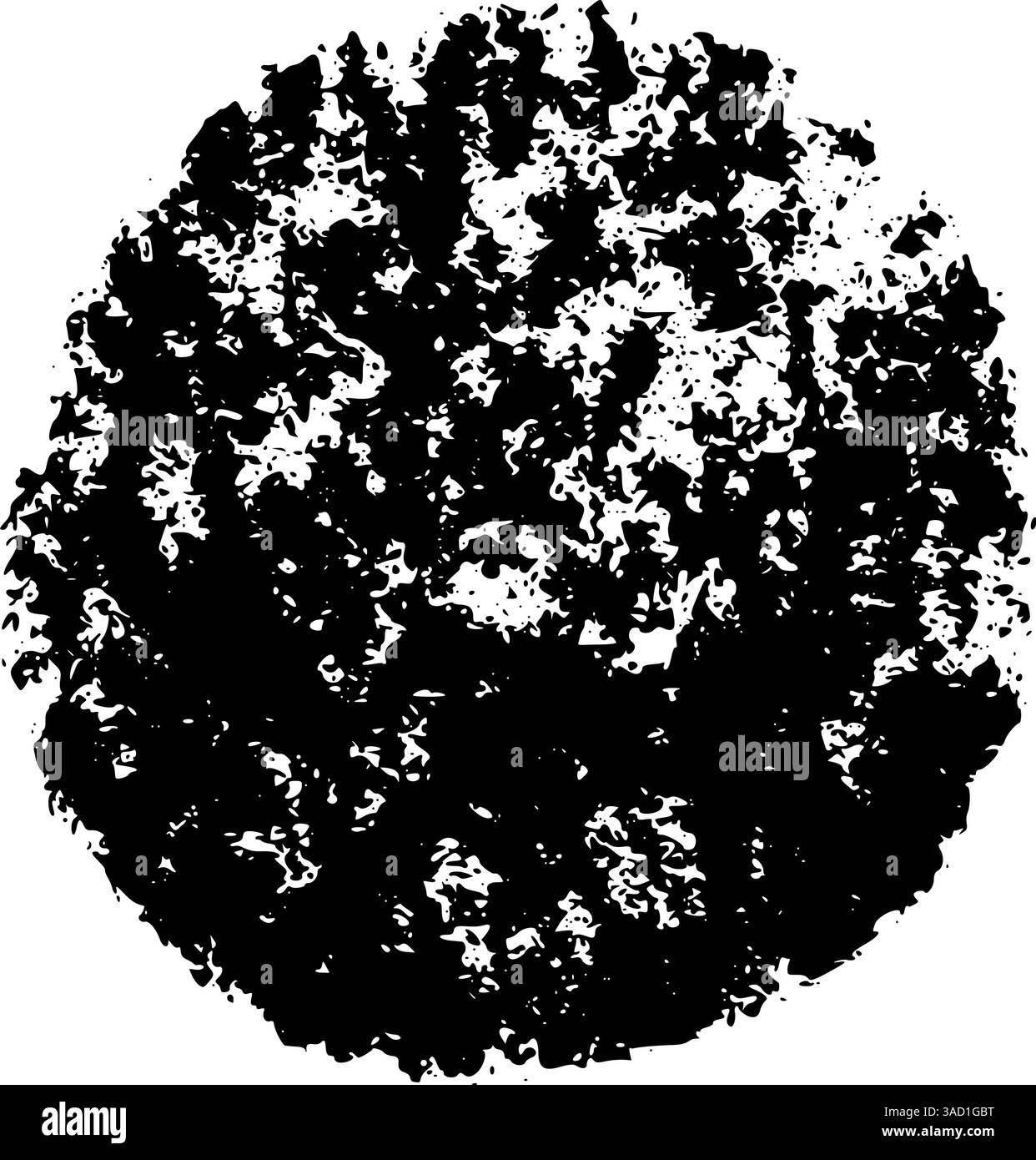 Cercles de crayon griffonnés à la main avec texture pastel. Peindre des formes ovales et des coups de crayon de cire. Illustration vectorielle plate isolée sur fond blanc. Illustration de Vecteur