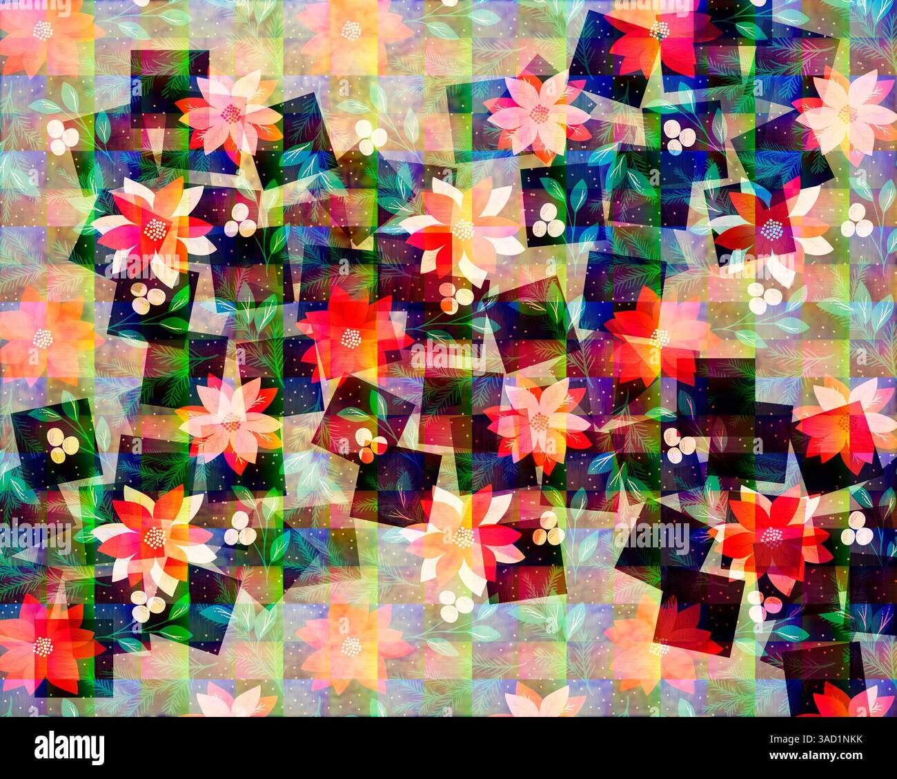 Design d'emballage cadeau, Seasons Greetings Banque D'Images