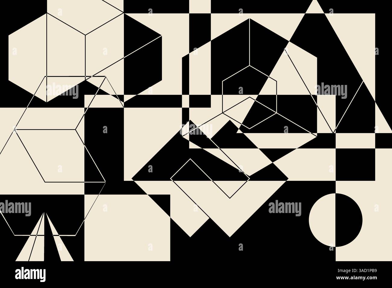 Art contemporain, « formes de distorsion » Banque D'Images